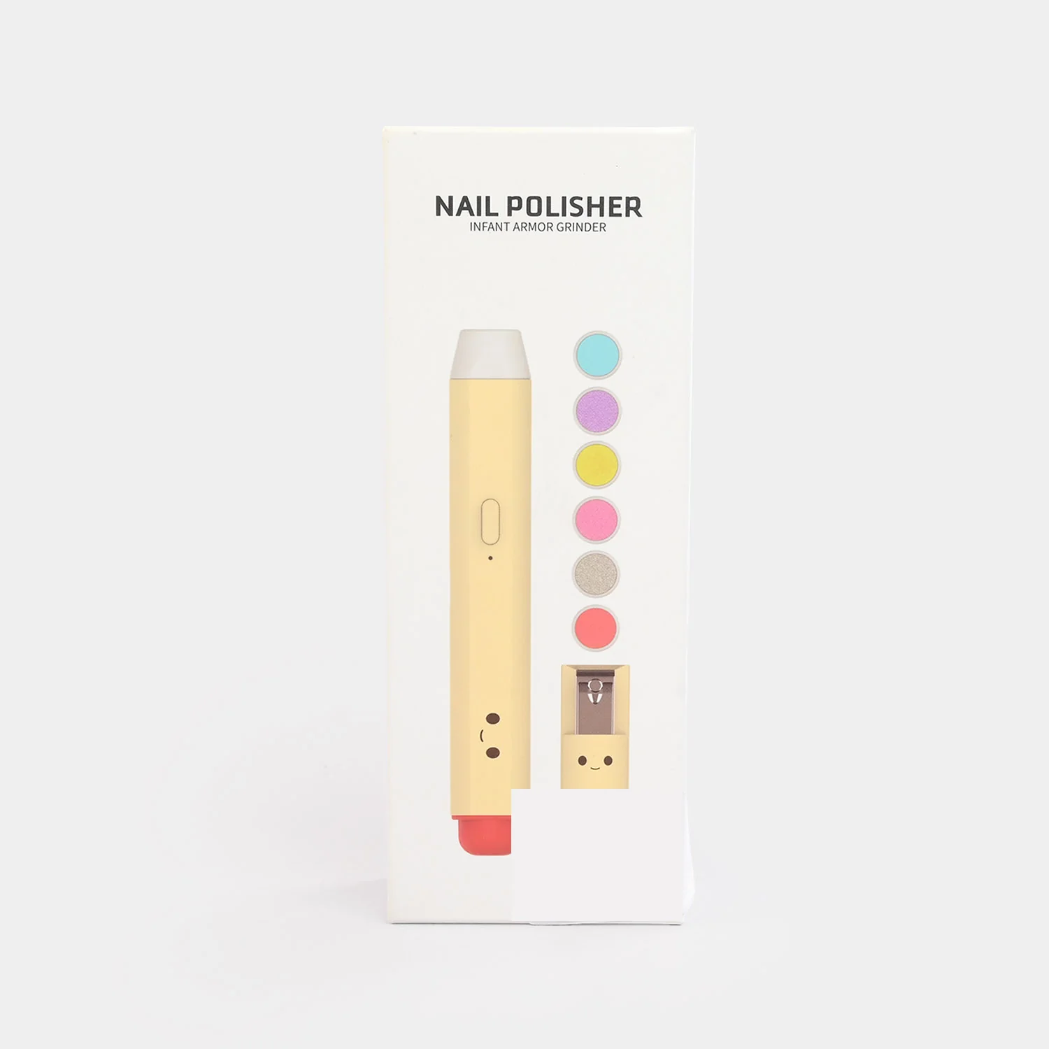 Rechargeable Electric Baby Nail Trimmer Pen | CREAM - 2039 - Image 5