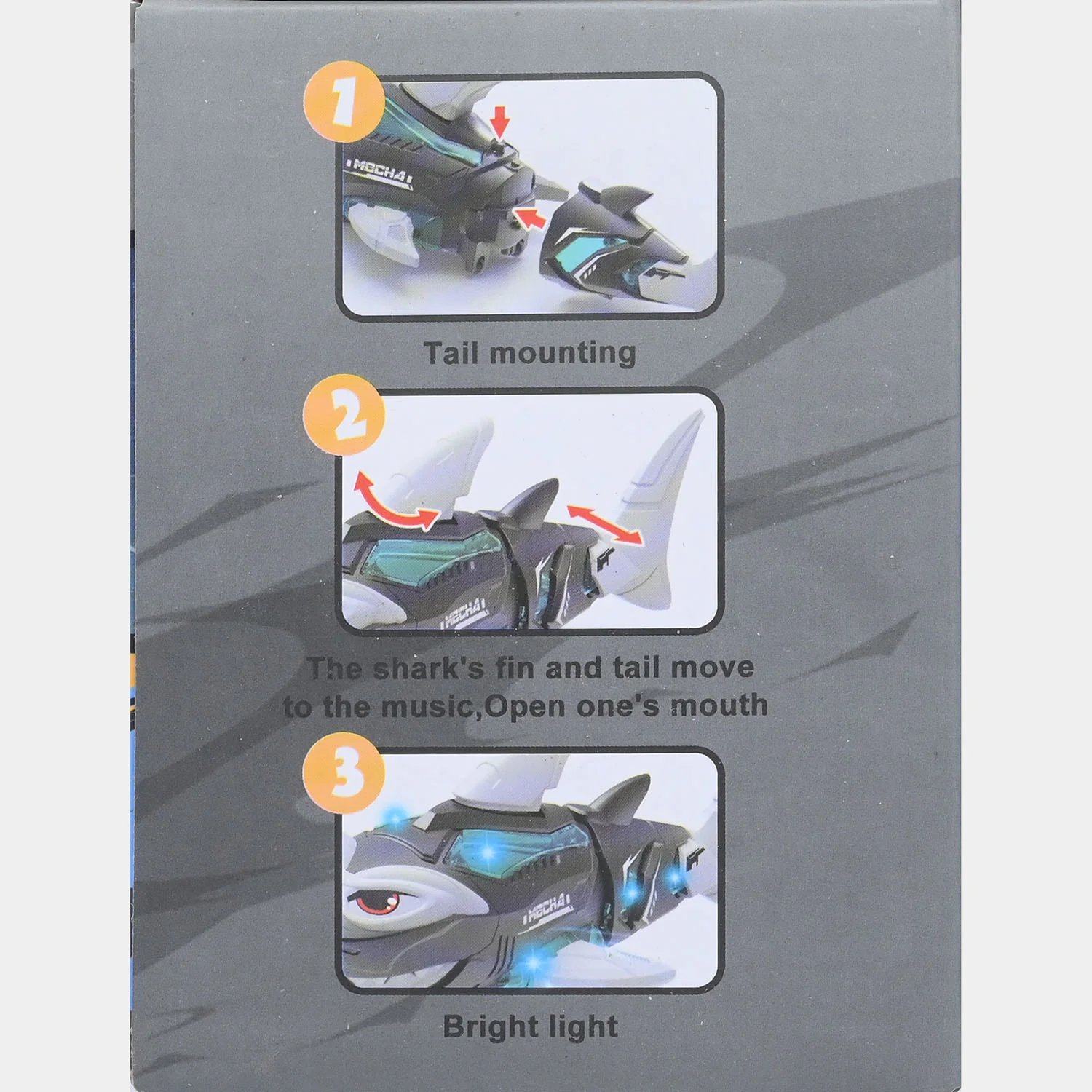 Electric Universal Mechanical Shark with Light & Sound - Image 8