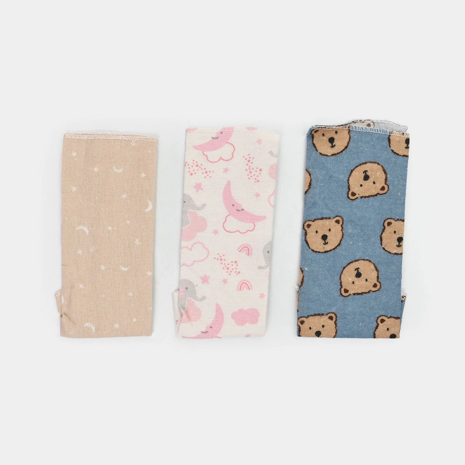 Soft Cotton Baby Face Towel | 3PCs