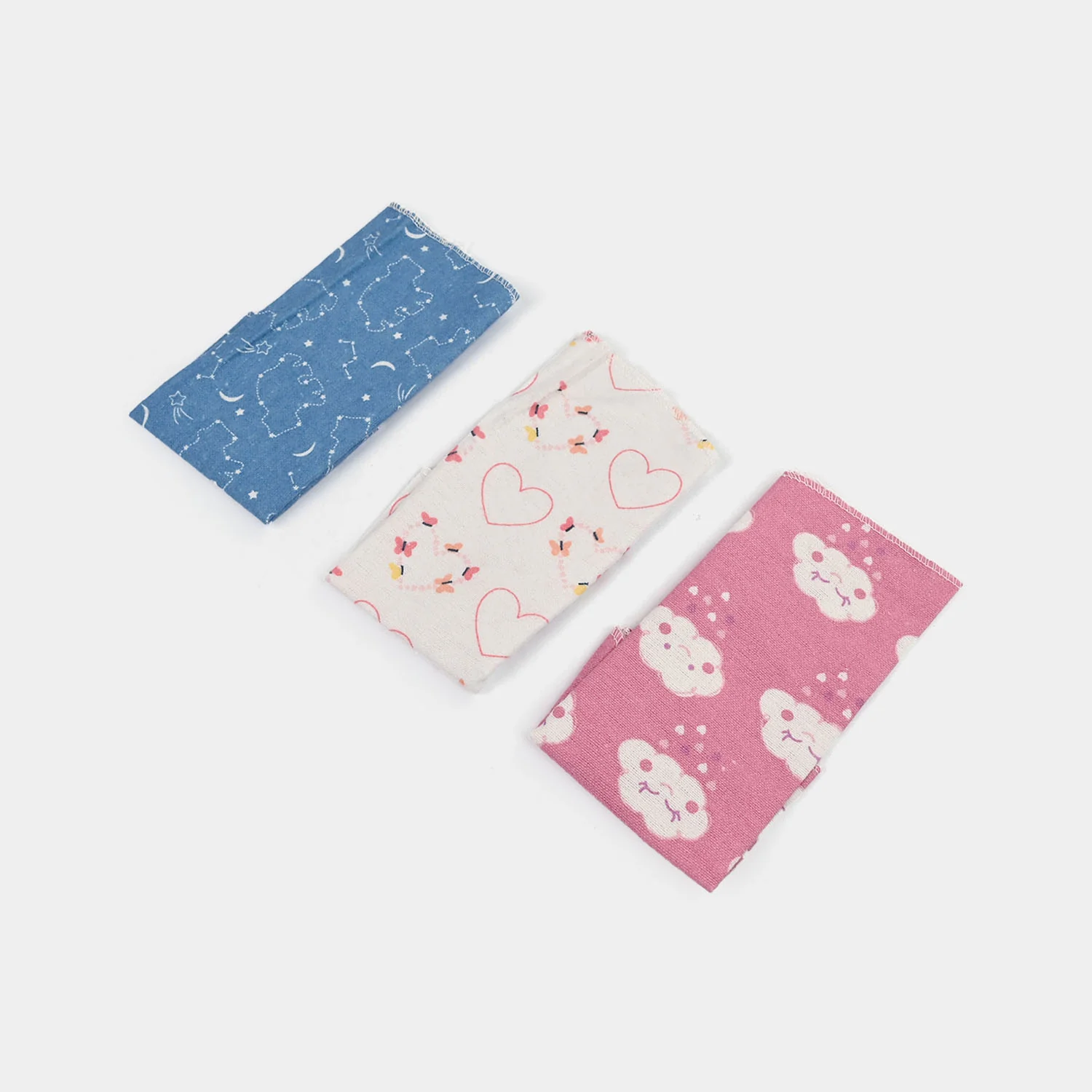 Soft Cotton Baby Face Towel | 3PCs - Image 2