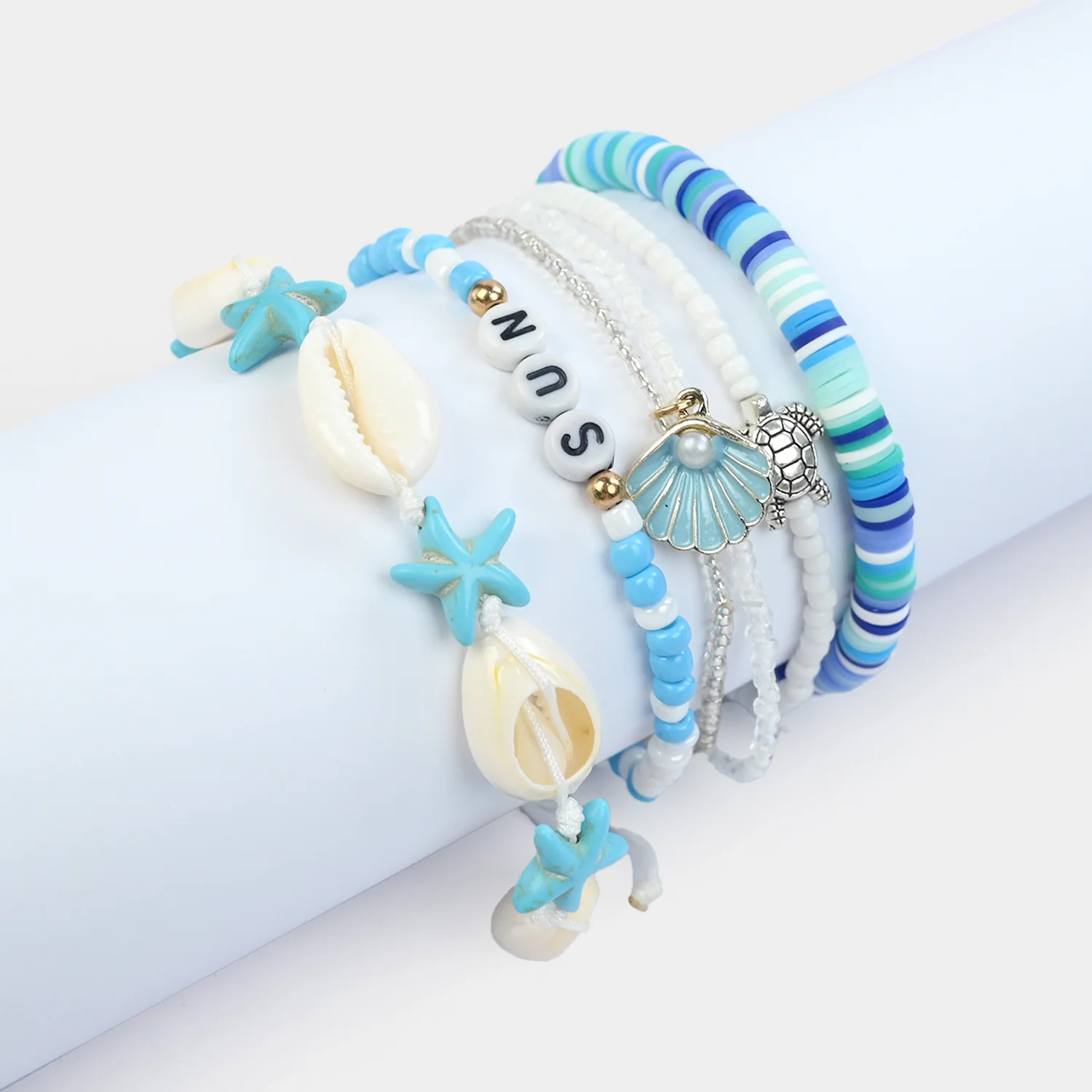 Fancy Crystal Beaded Bracelet for Girls