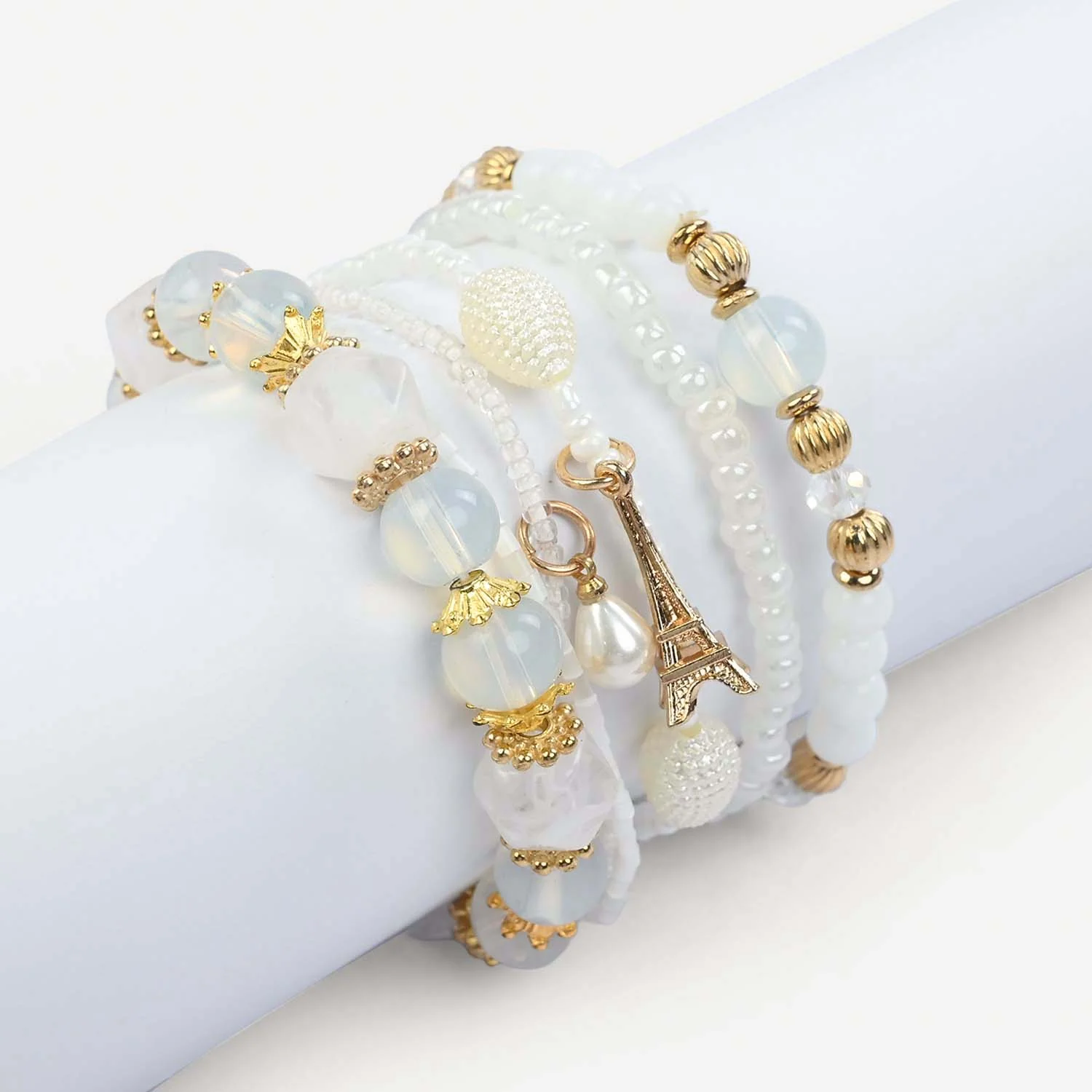 Fancy Crystal Beaded Bracelet for Girls