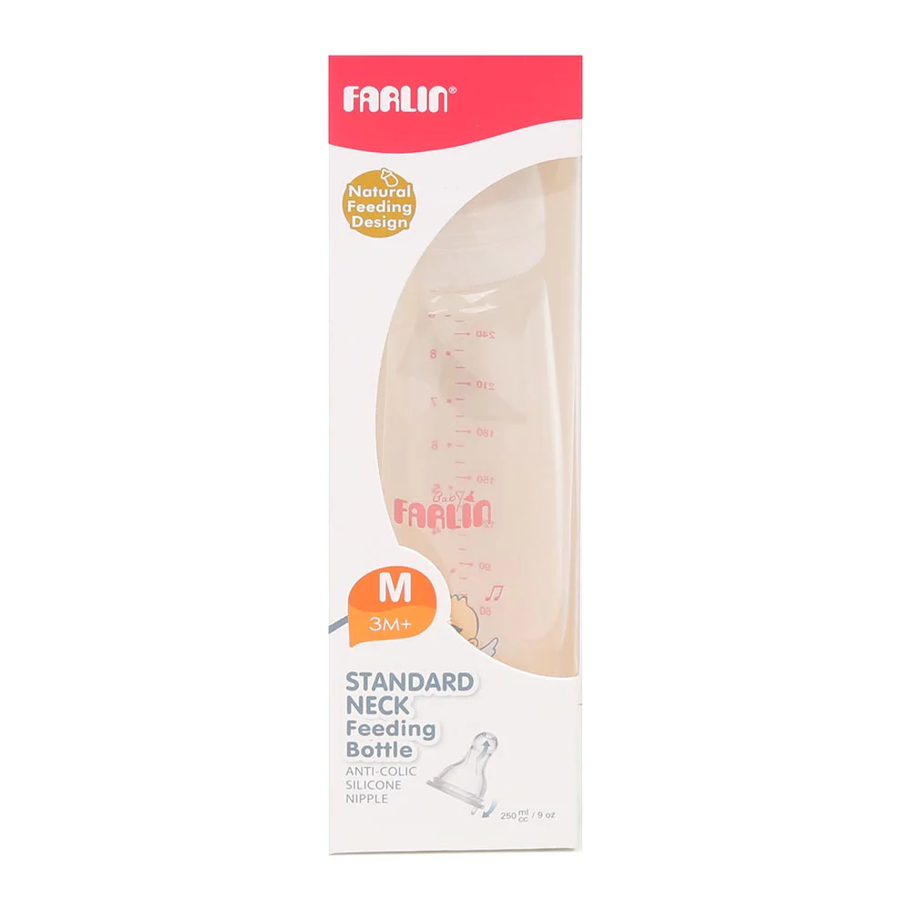 Farlin Feeding Bottle 9 Oz Top-747 - Pink - Image 2