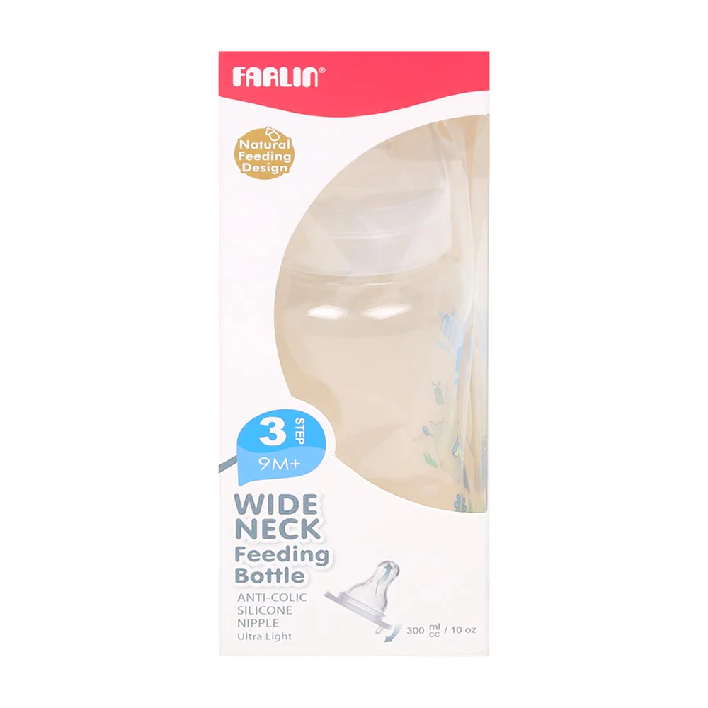 Farlin Feeding Bottle Wide Neck 300Cc Nf-805 - Blue - Image 2