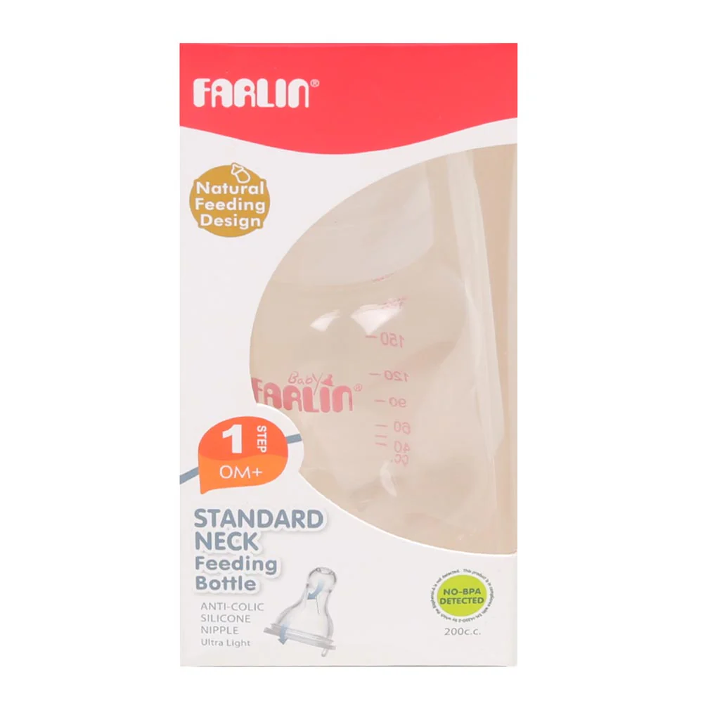 Farlin Slim Waisted Bottle 7 Oz NF-898 - Pink - Image 2