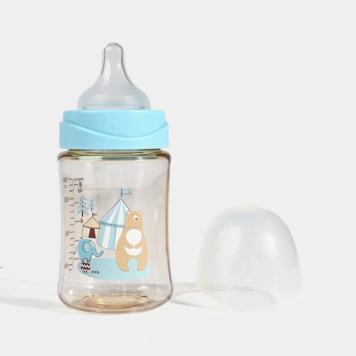 Baby Feeding Bottle Plastic Feeder 180ml - Image 2