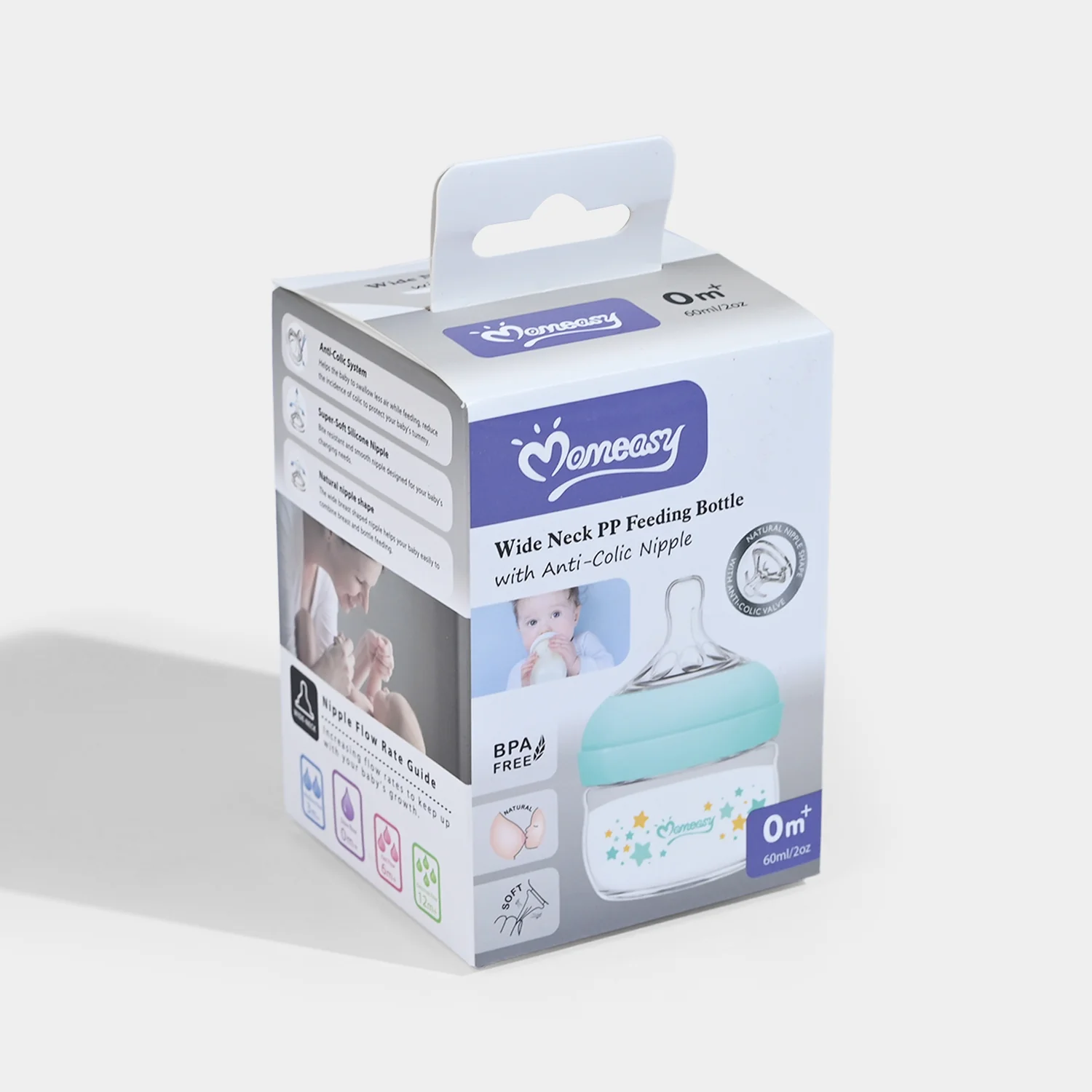 Wide Neck PP Baby Feeding Bottle | 0M+ - Image 3