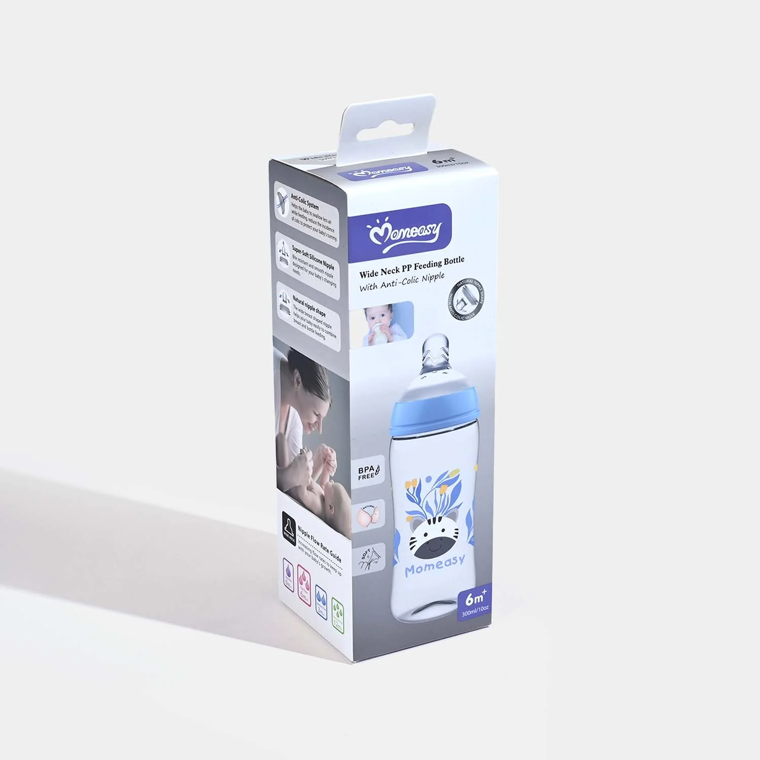 Wide Neck PP Baby Feeding Bottle | 6M+ - Image 3