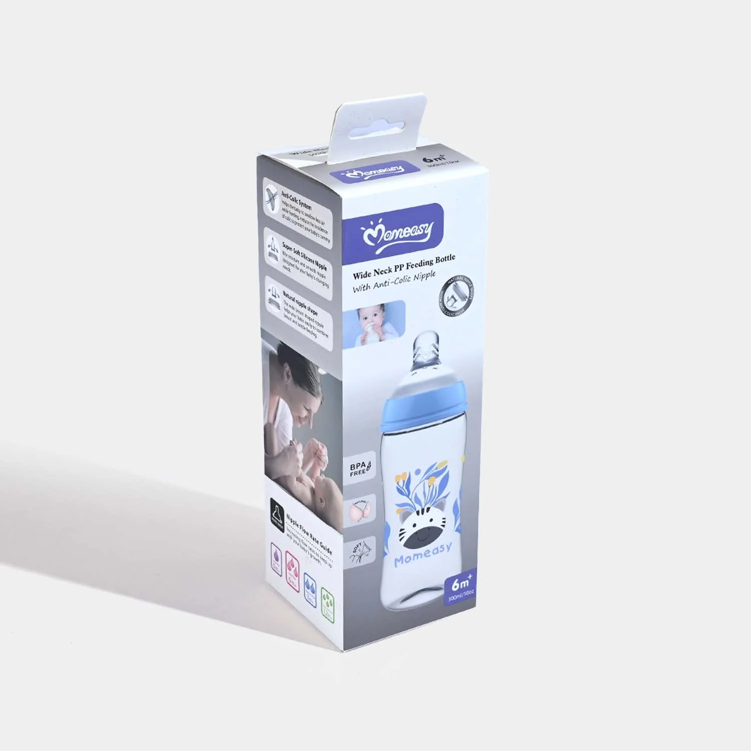 Wide Neck PP Baby Feeding Bottle | 6M+ - Image 3