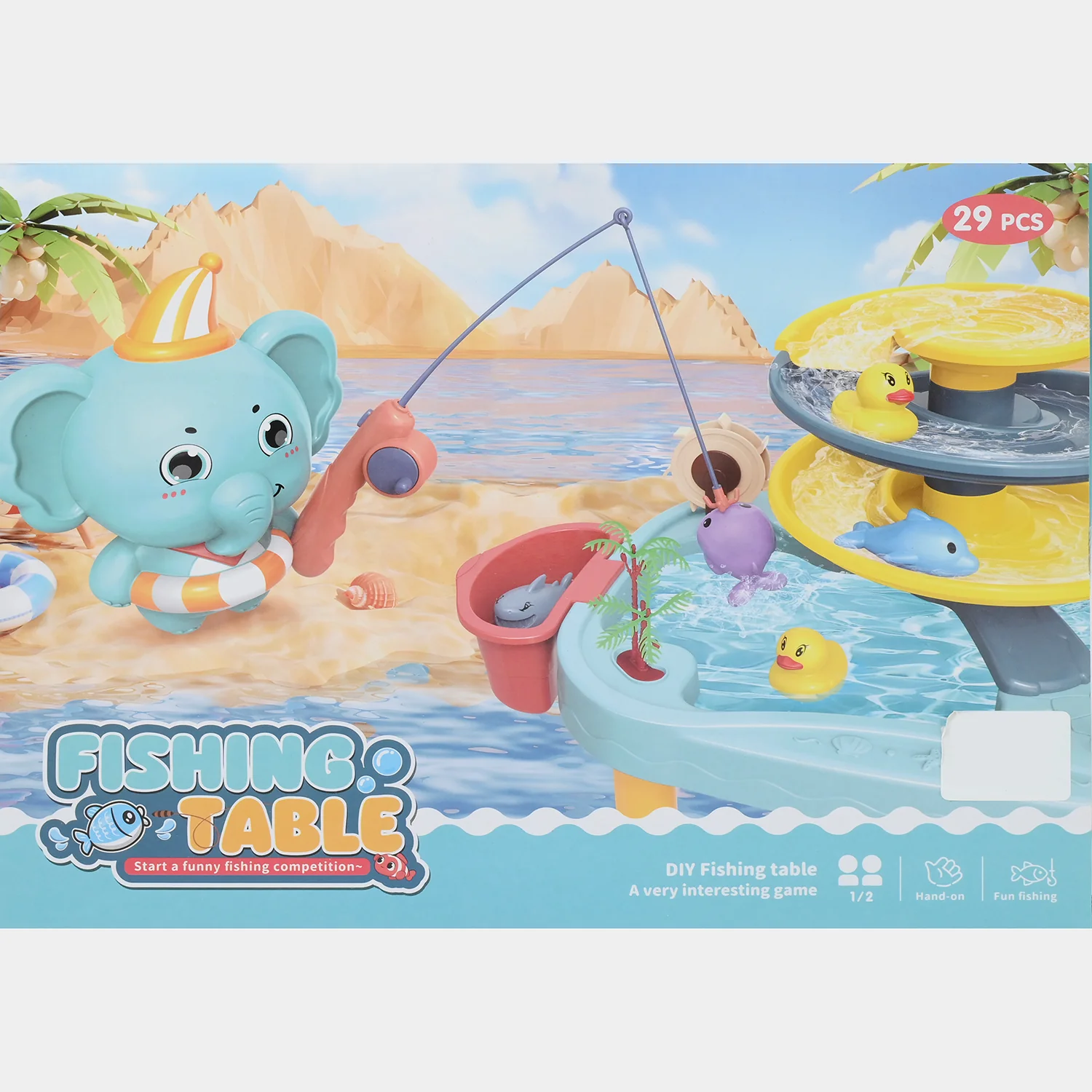 DIY Fishing Table Water Play Set | 29PCs - Image 7