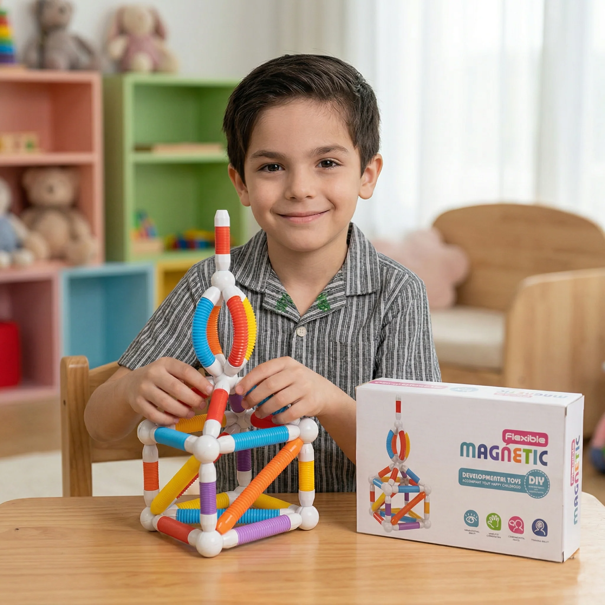 Flexible Magnetic Developmental Toy Set 36PCs