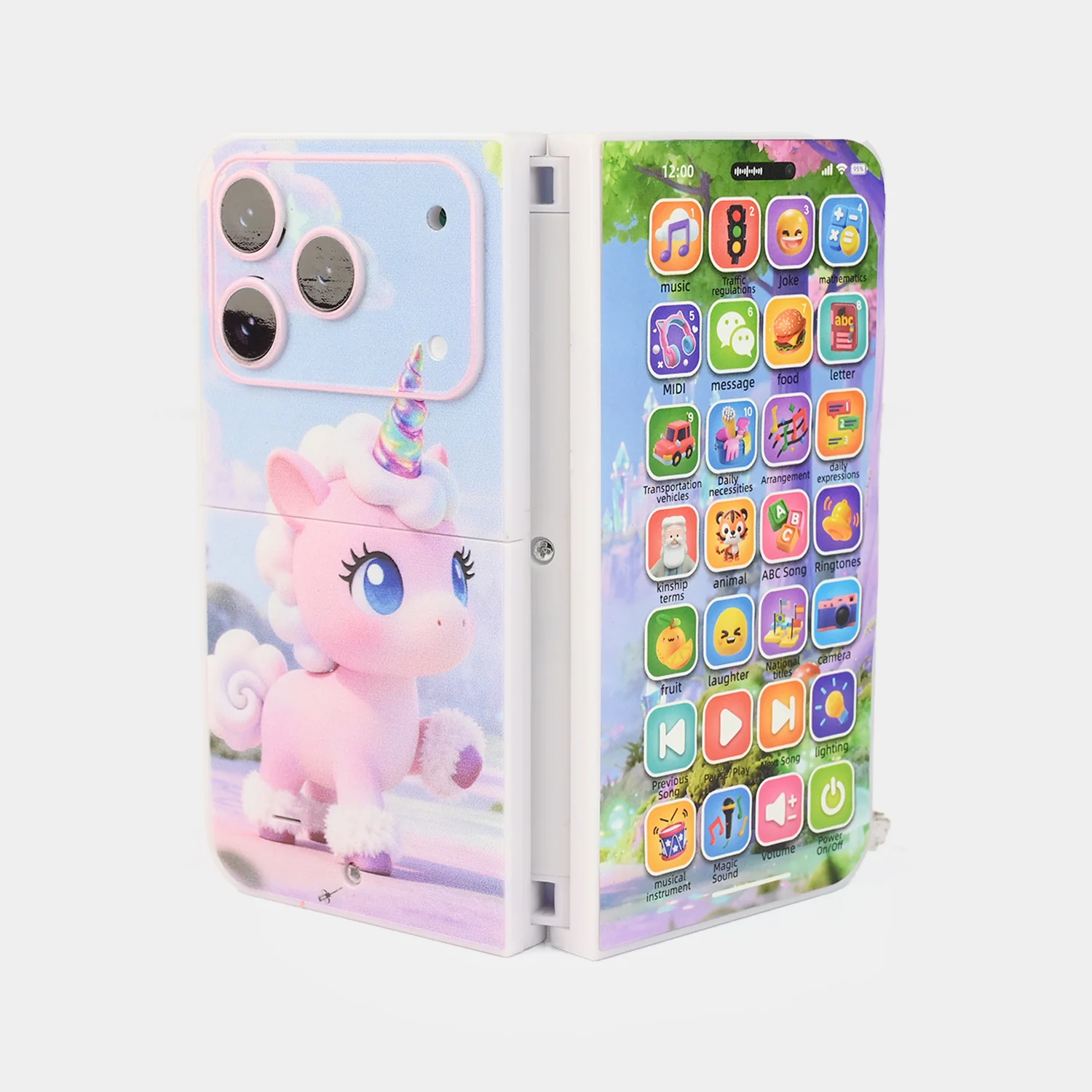 Early Education Foldable Phone Toy with Light & Music - Image 4