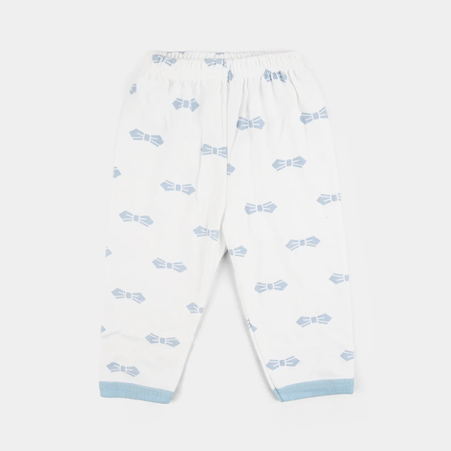 Infant Front Open Suit Bow Powder Blue - Image 4
