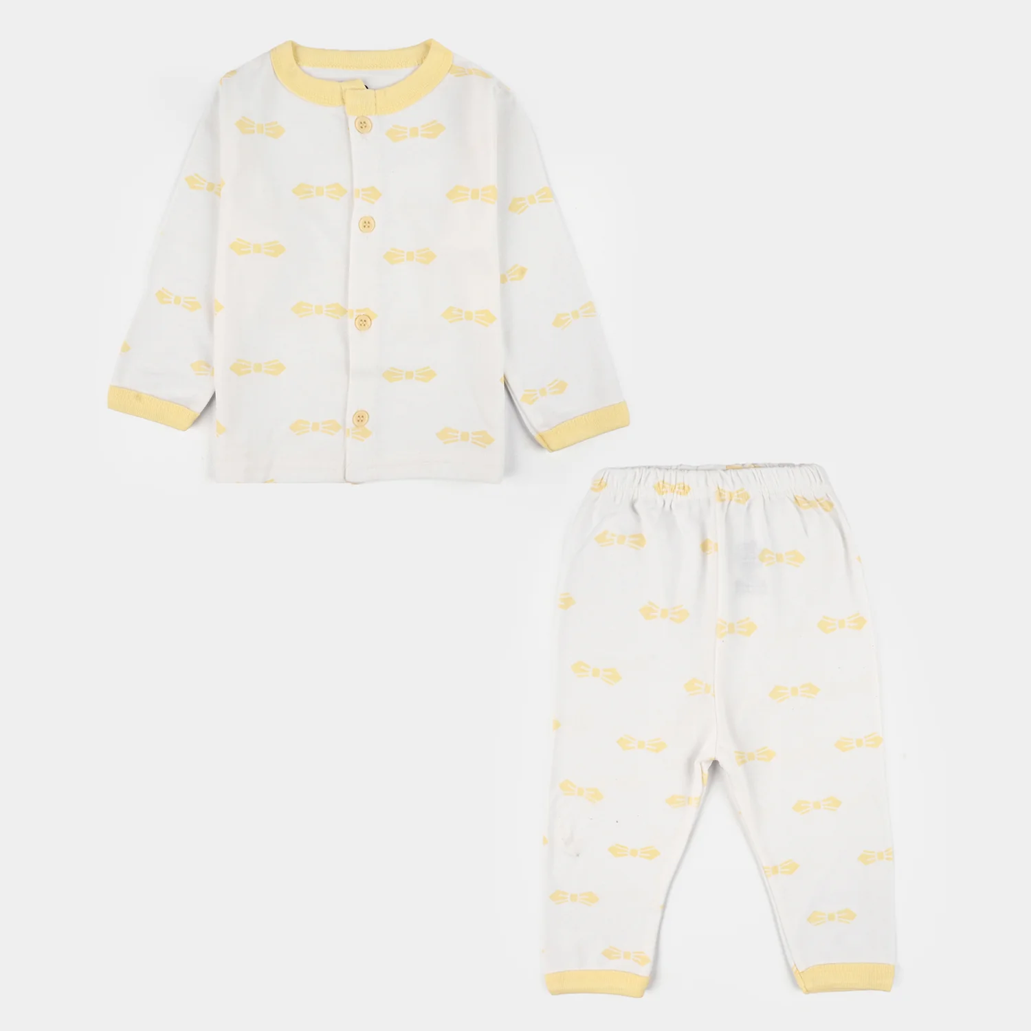 Infant Front Open Suit Bow Vanilla Ice