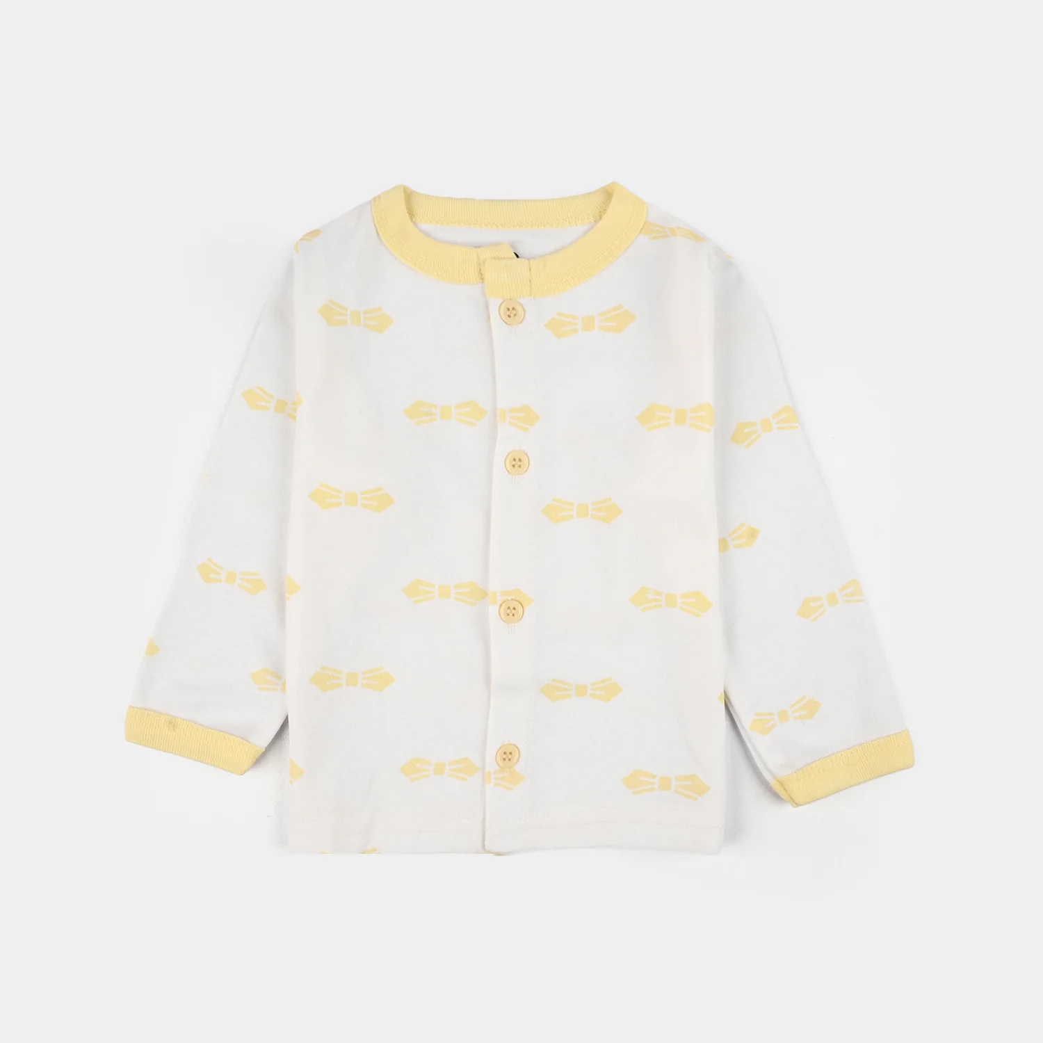 Infant Front Open Suit Bow Vanilla Ice - Image 2