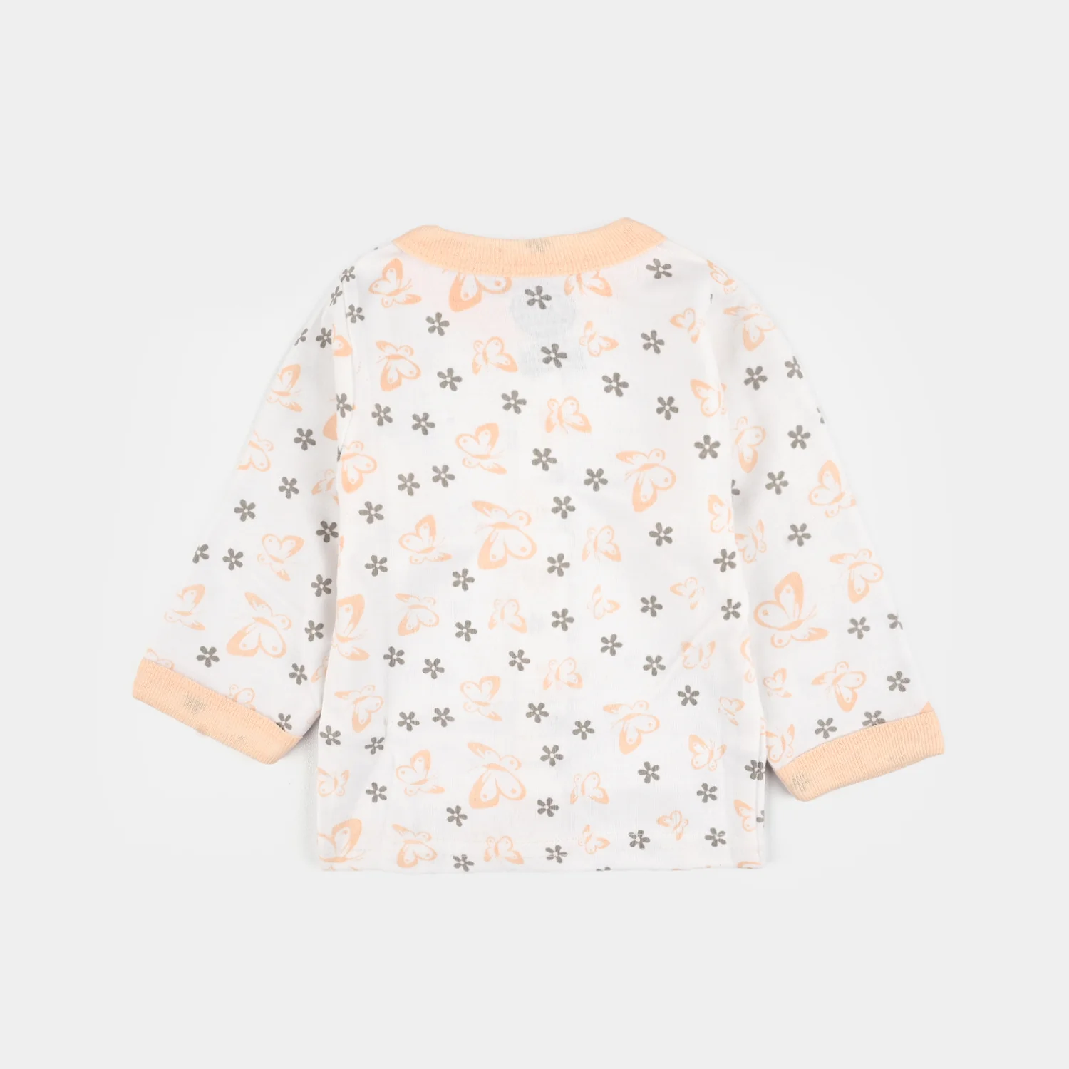 Infant Front Open Suit Butterfly Peach - Image 3