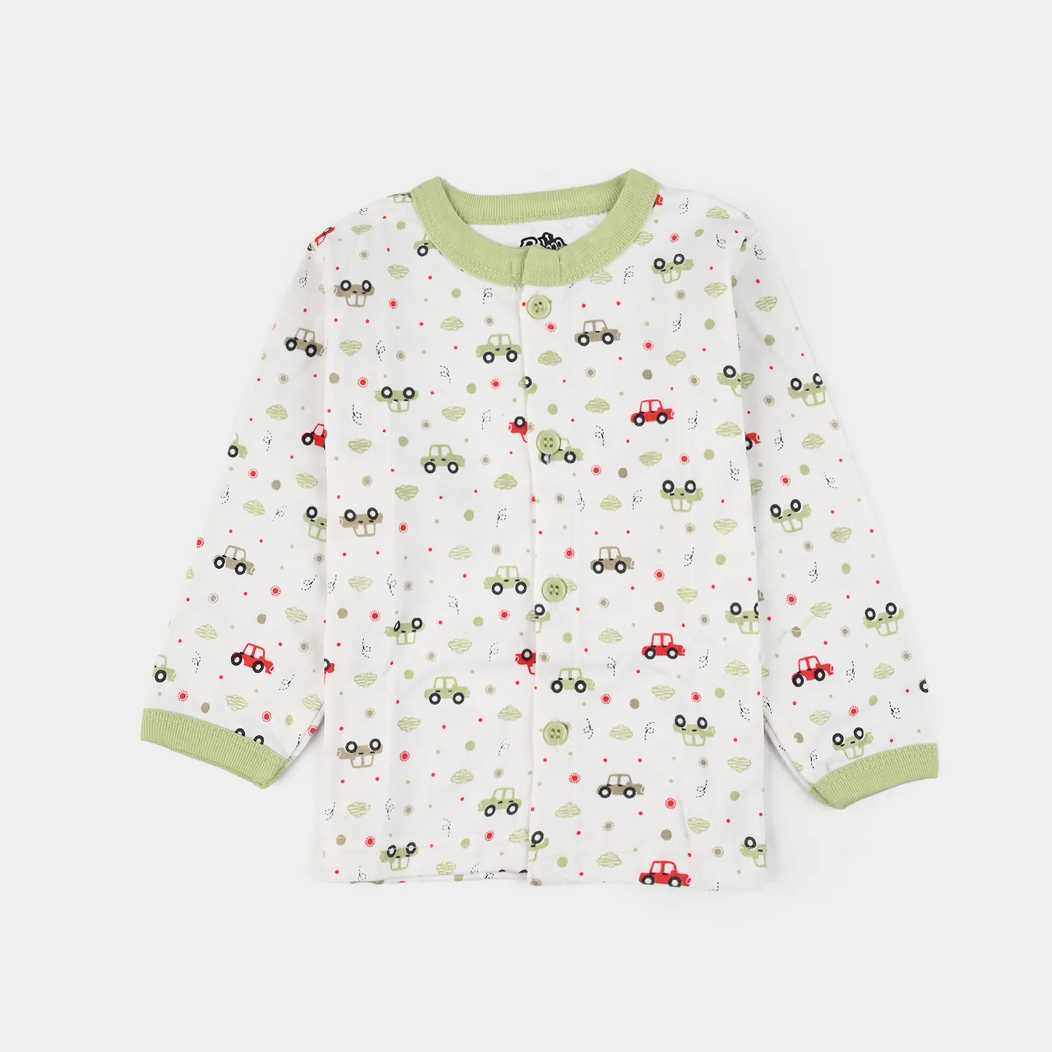 Infant Front Open Suit Car Misty Jade - Image 2