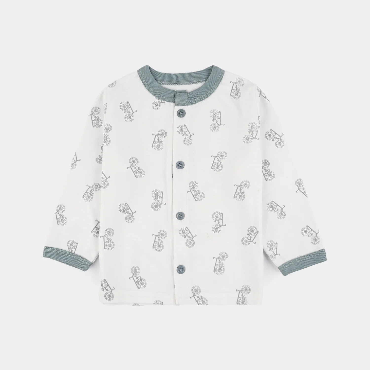 Infant Front Open Suit Cycle Faded Denim - Image 2