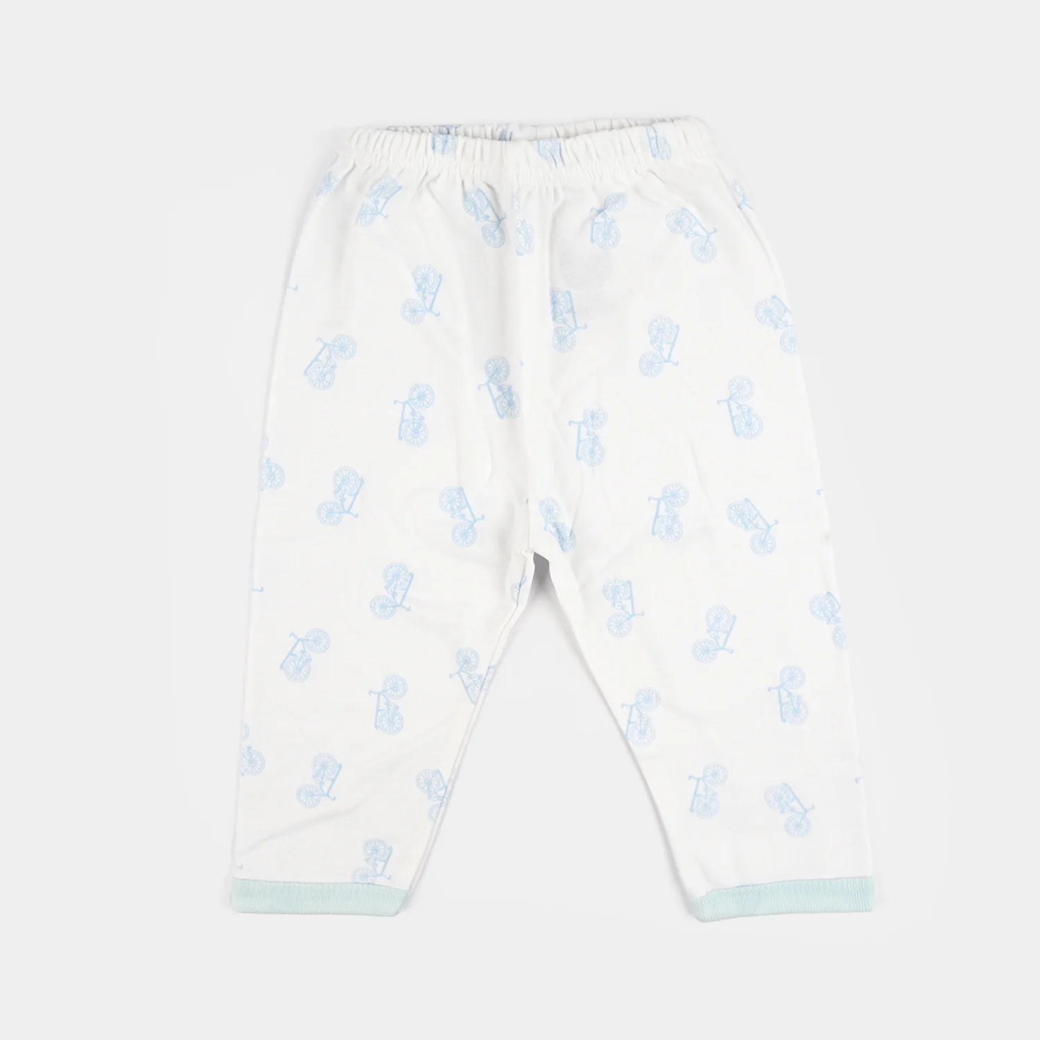 Infant Front Open Suit (Cycle) - White/Blue - Image 4