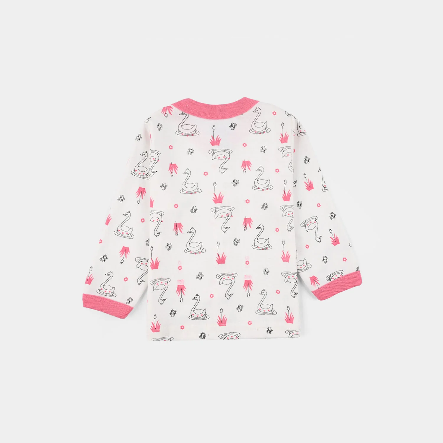 Infant Front Open Suit Duck - Pink - Image 3