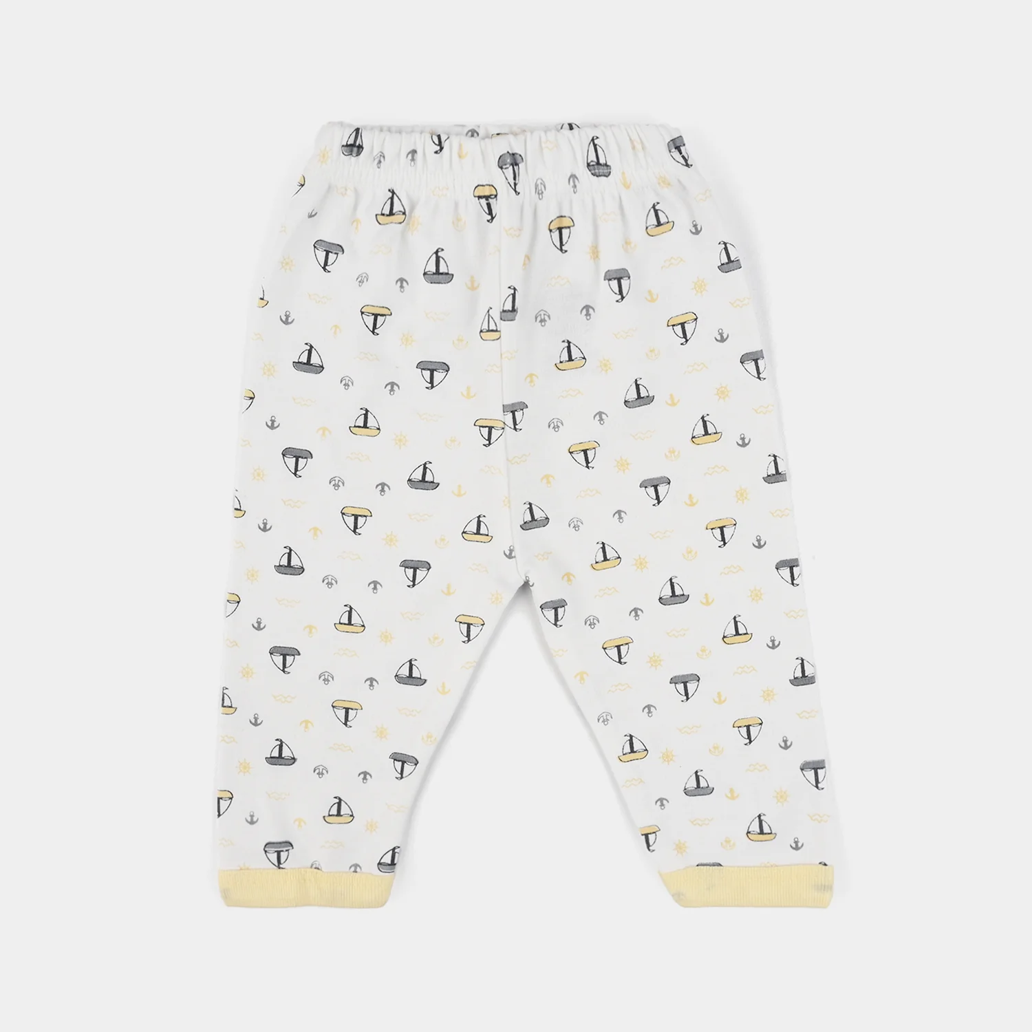 Infant Front Open Suit - (Ship) - White/Yellow - Image 4