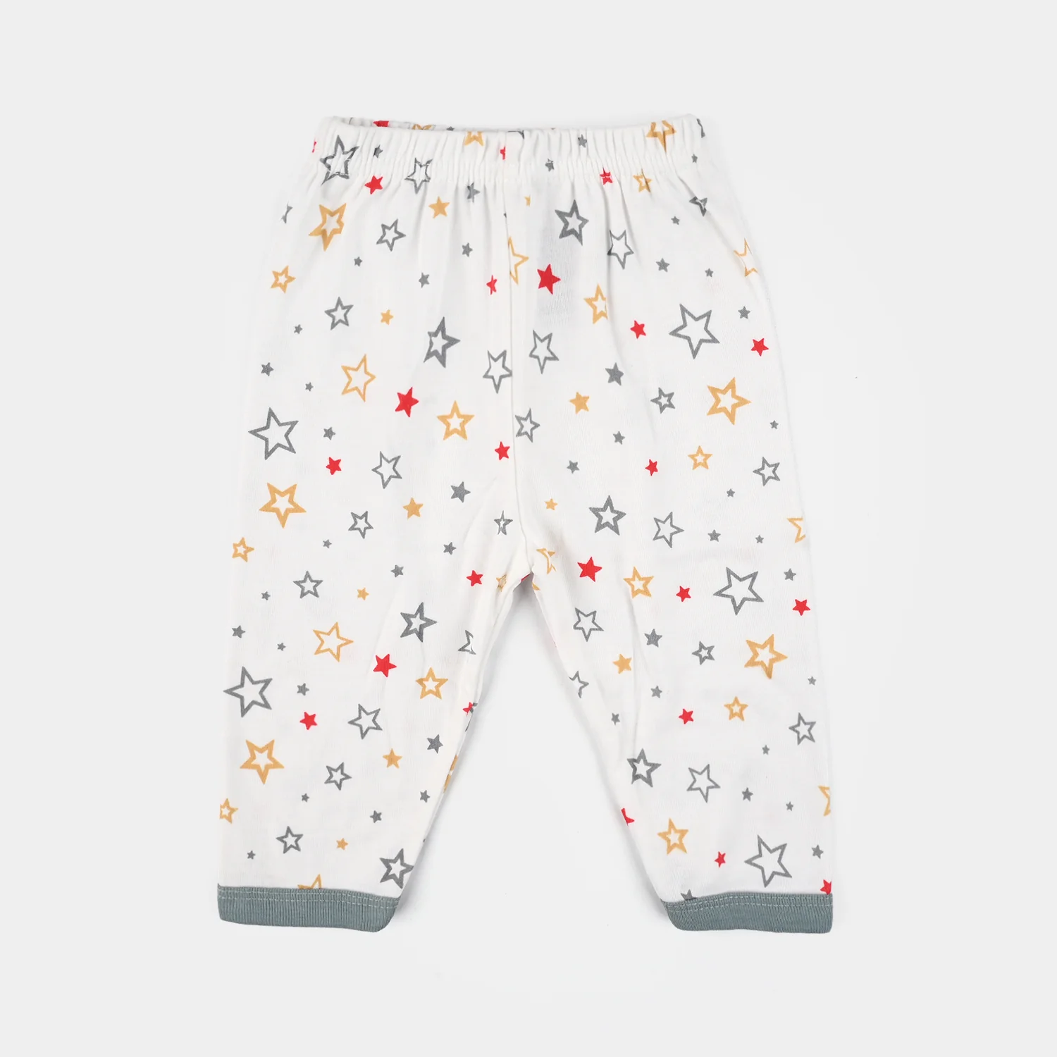 Infant Front Open Suit (Star) - White/Grey - Image 4
