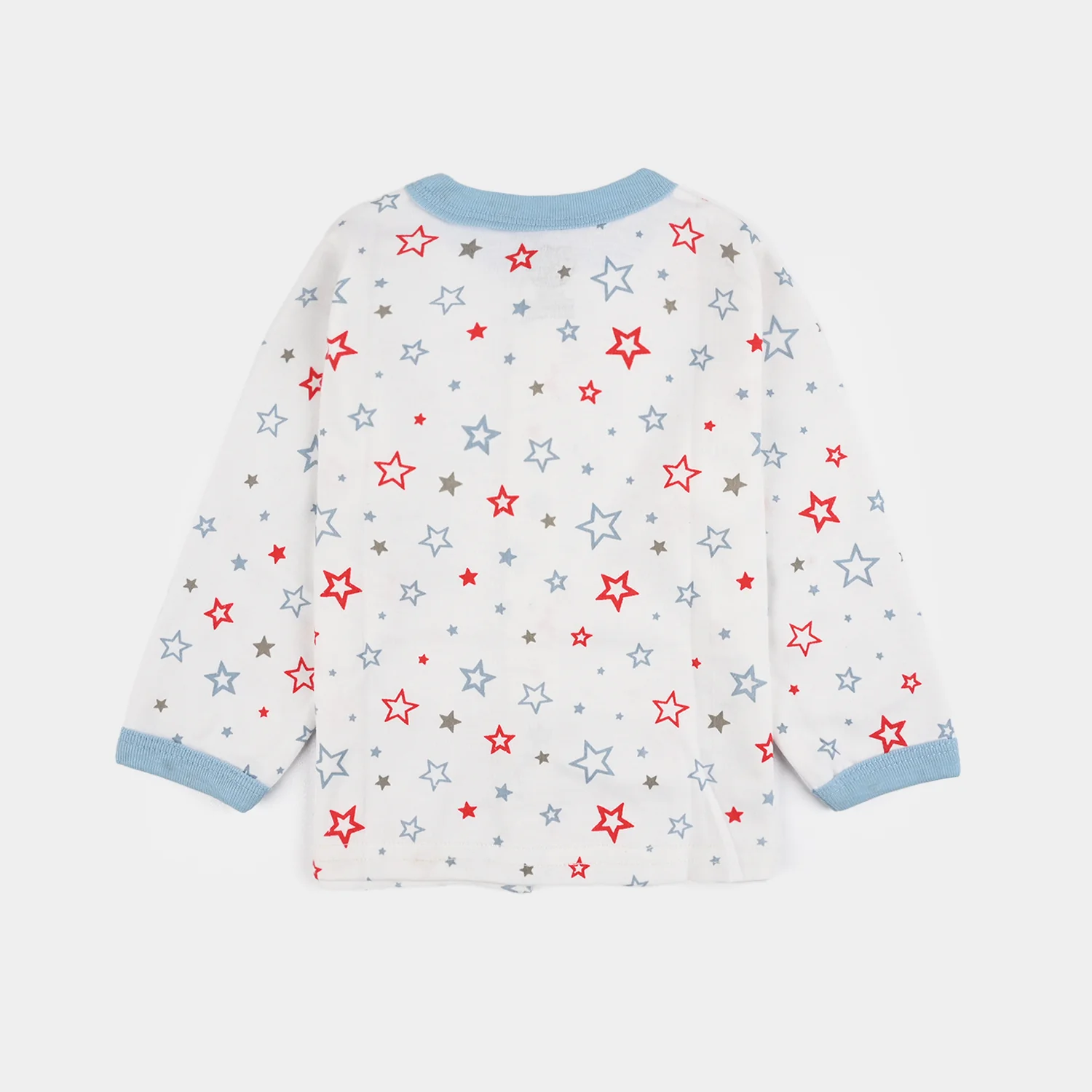 Infant Front Open Suit (Star) - White/Blue - Image 3