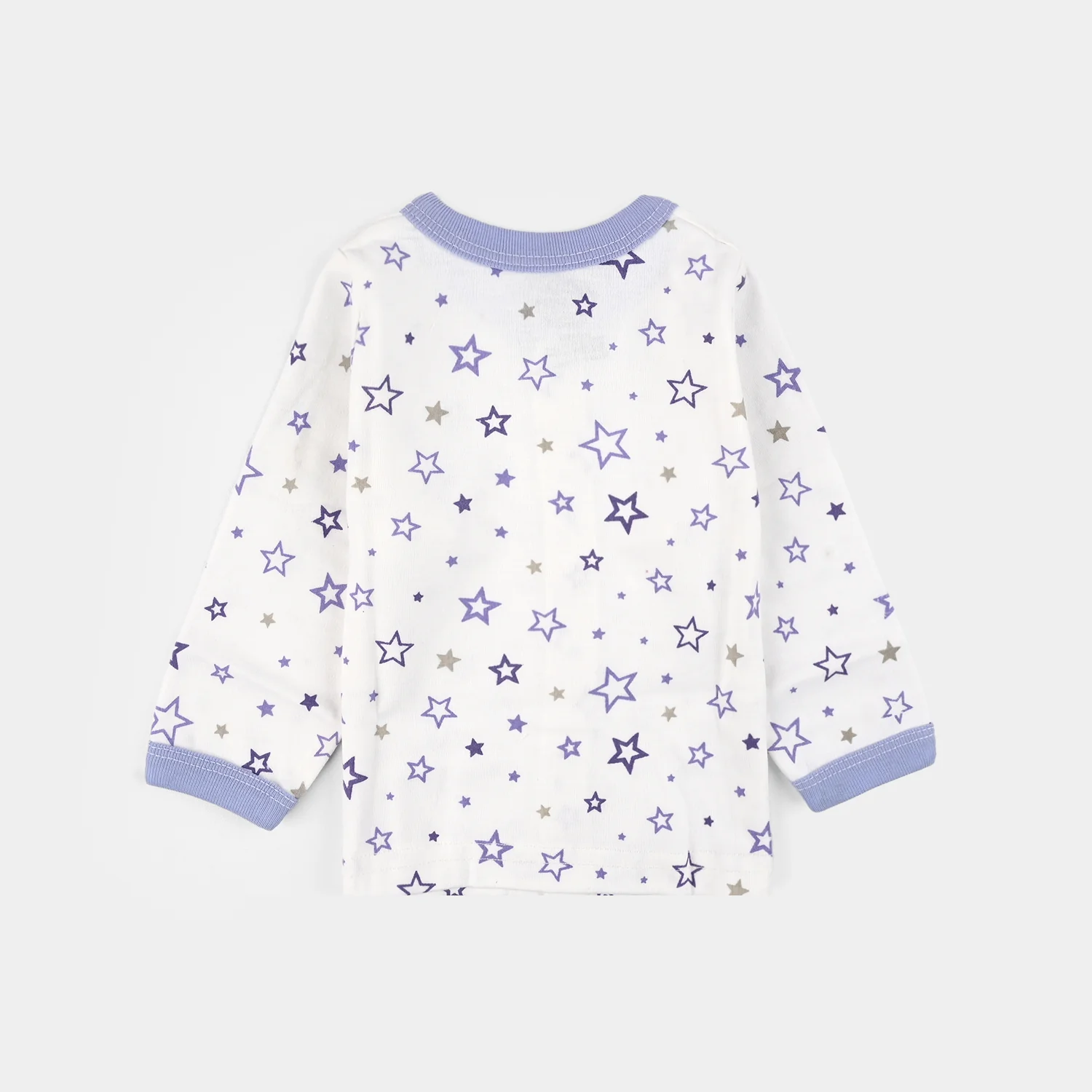 Infant Front Open Suit (Star) - White/Blue - Image 3