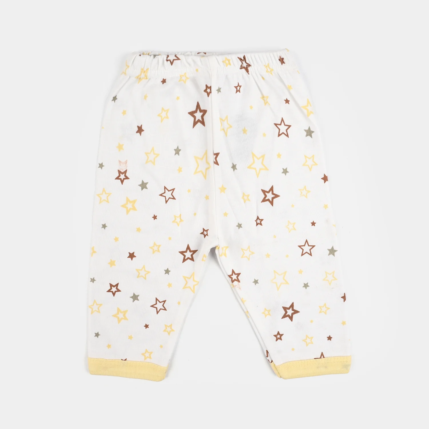 Infant Front Open Suit (Star) - White/Yellow - Image 4