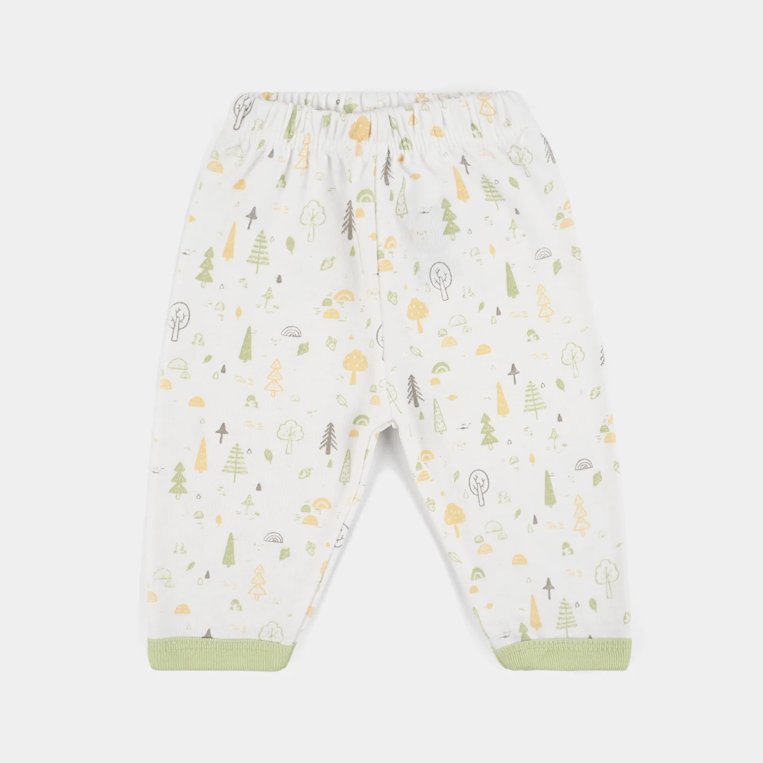 Infant Front Open Suit (Tree Misty) - White/Green - Image 4