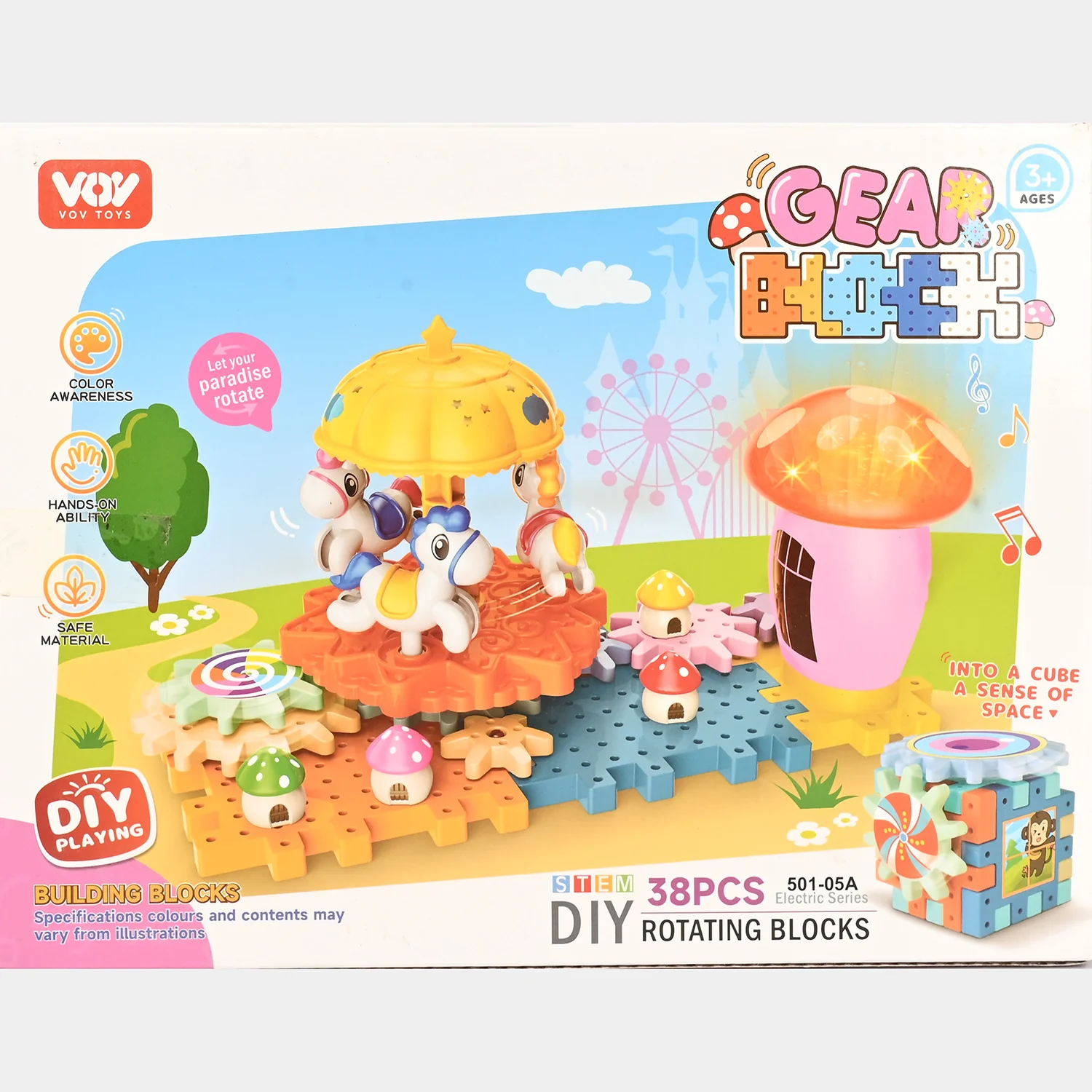 Gear Block - Rotating Blocks Play Set for Kids - Image 2