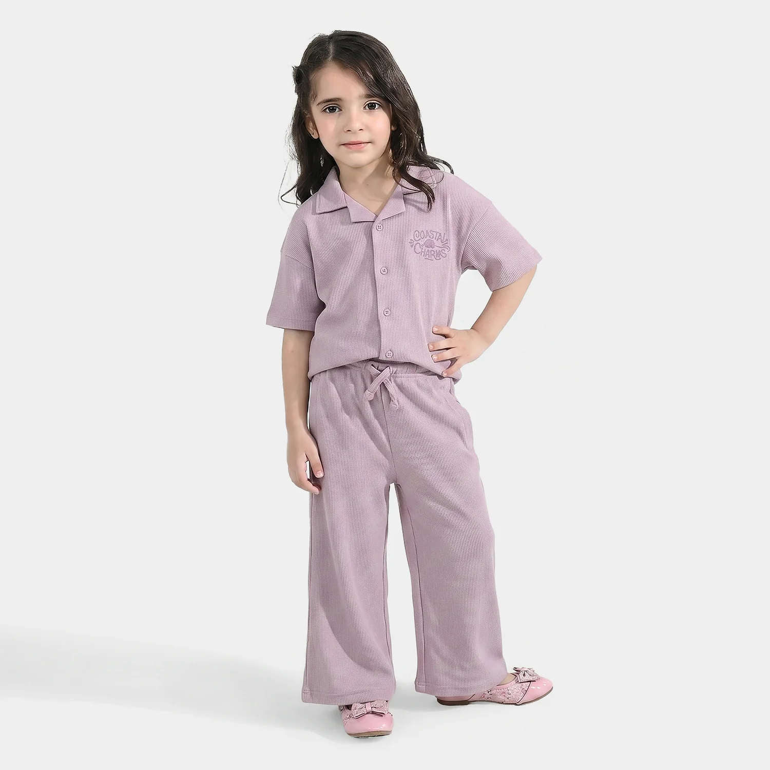Girls Thermal Suit 2 Piece (Coastal Charms) - Purple - Image 5