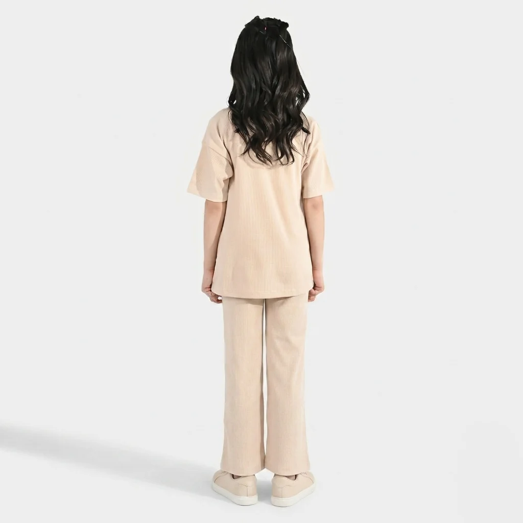 Girls Thermal Suit 2 Piece (Its A Great Time) - Brown - Image 5