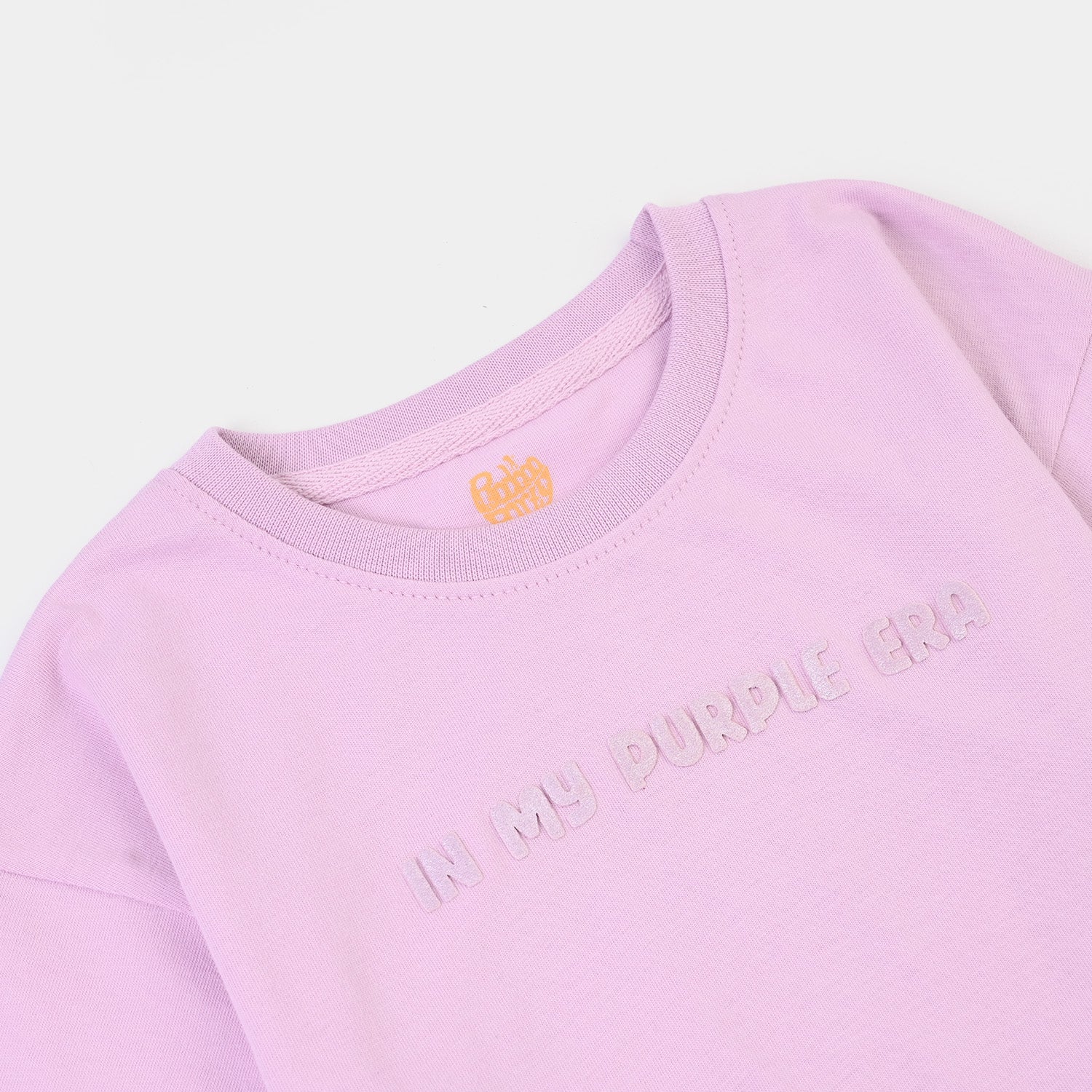 Girls 2x1 Rib T-Shirt Purple ERA - Image 2