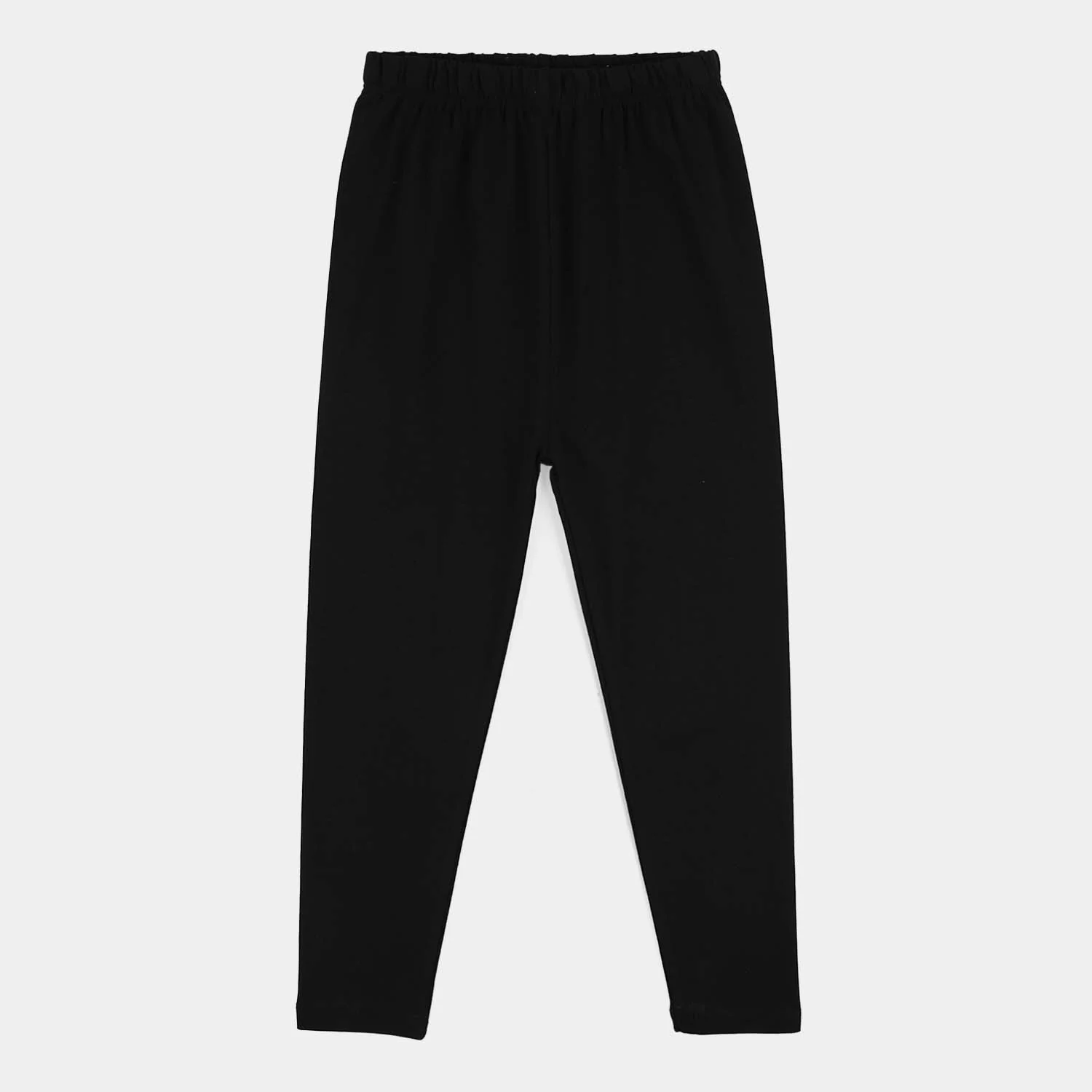 Girls Jersey/Terry Basic Tights - Black - Image 3