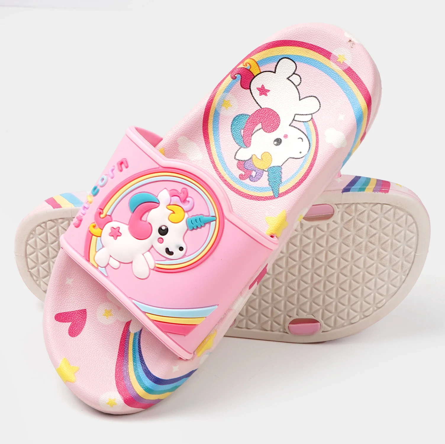 Girls Character Slipper - Light Pink - Image 3