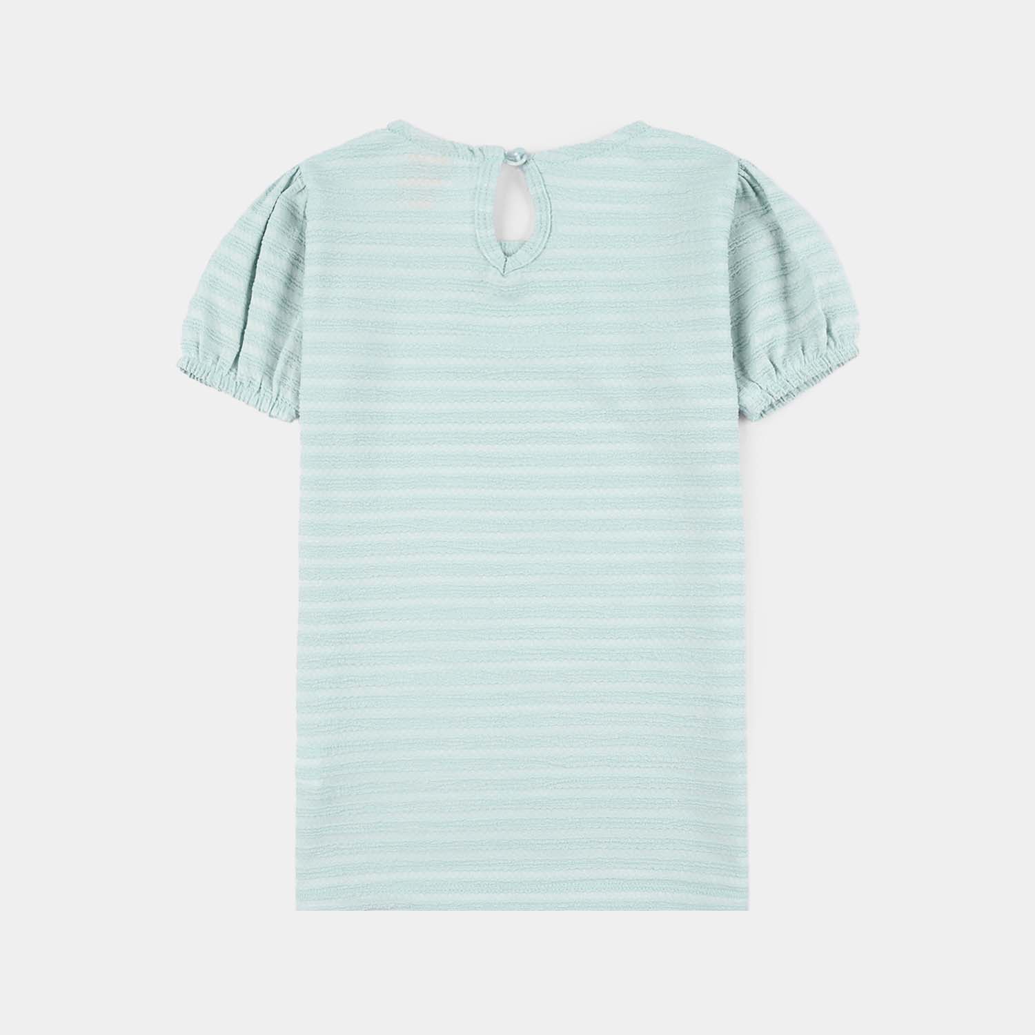 Girls Jersey T-Shirt - Green - Image 4