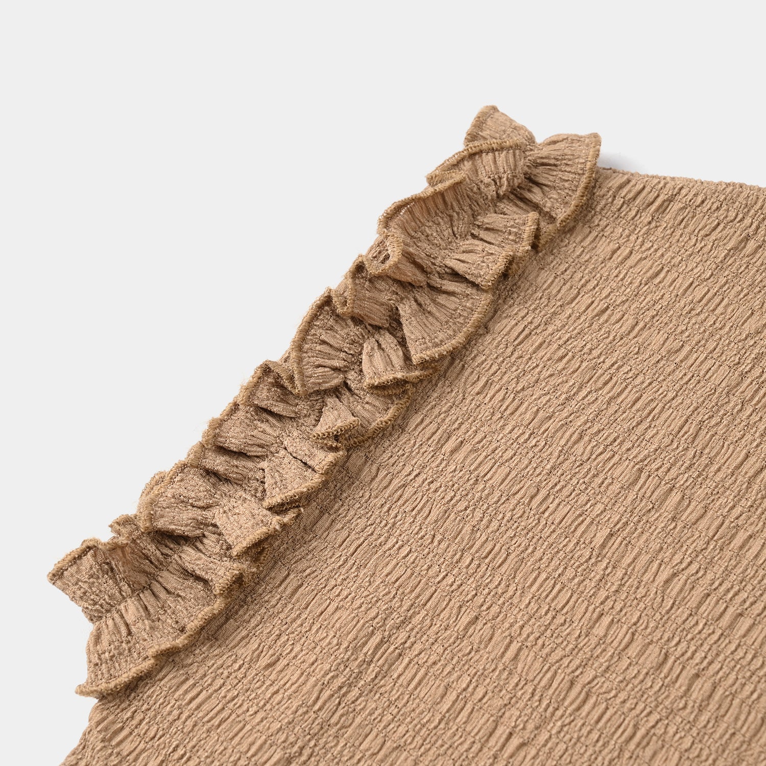 Girls Crinkle T-Shirt (Brown Knot) – Brown - Image 3