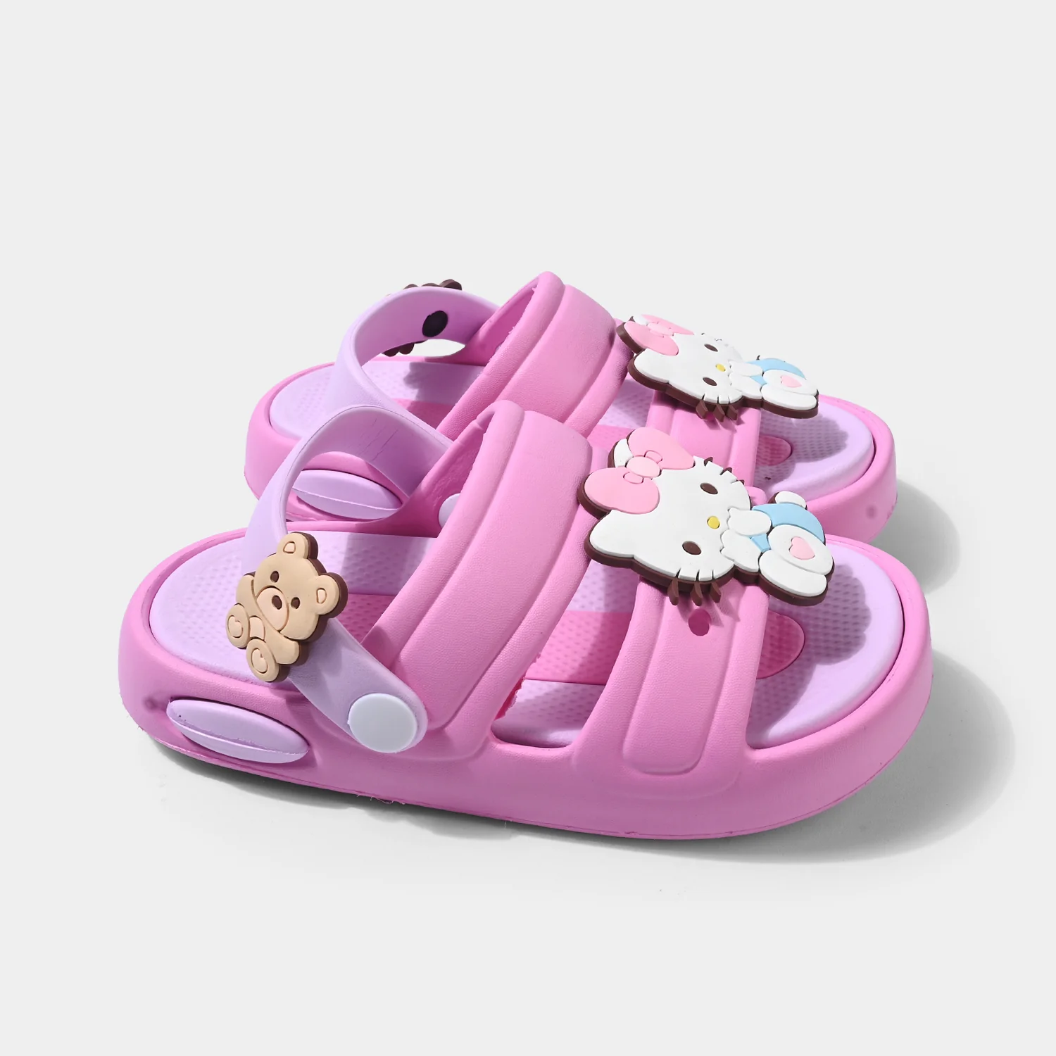 Girls Clogs 008-Y48-Fuchsia - Image 3