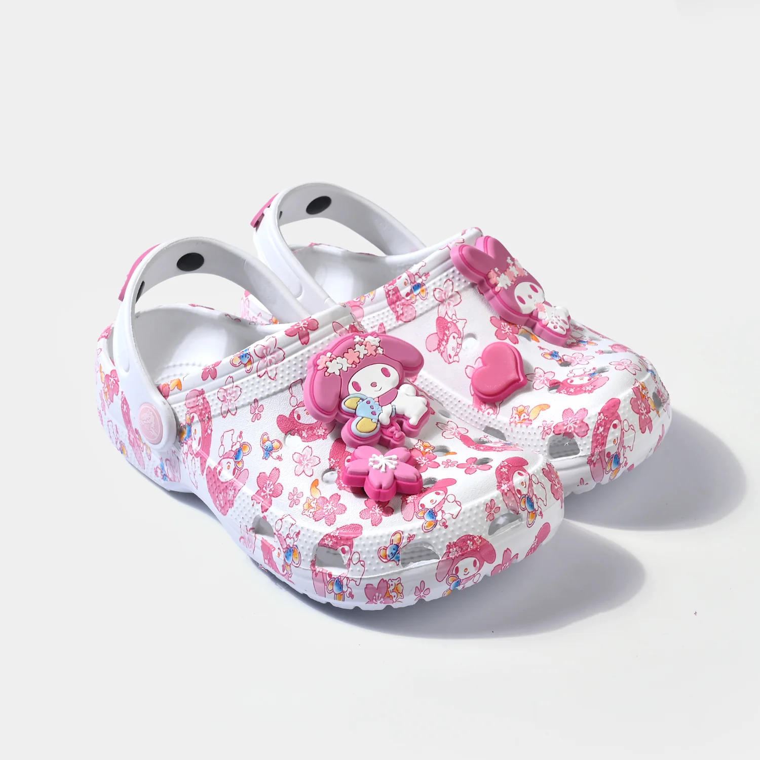 Girls Clogs 5828-47-WHITE - Image 2