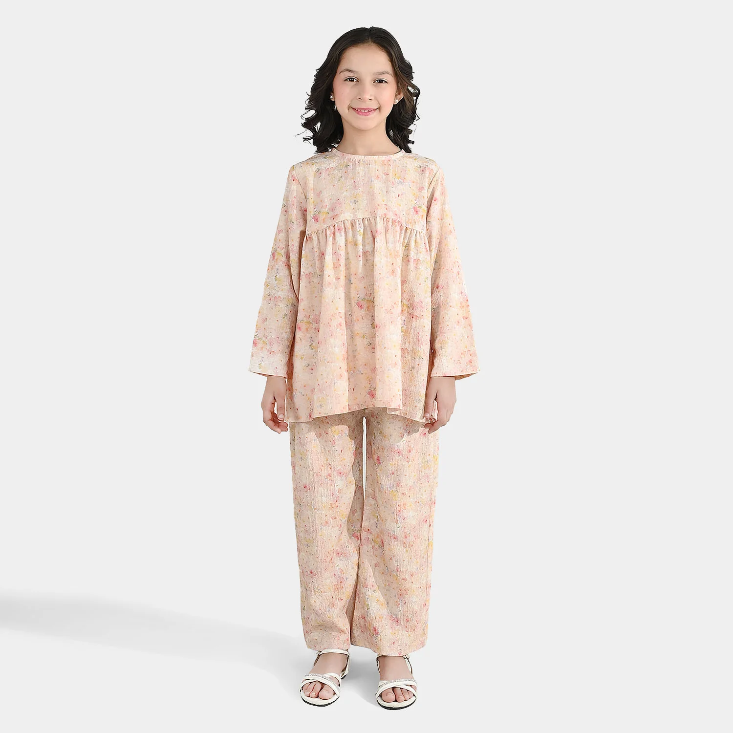 Girls Cotton CO-Ord Set - Multi - Image 2
