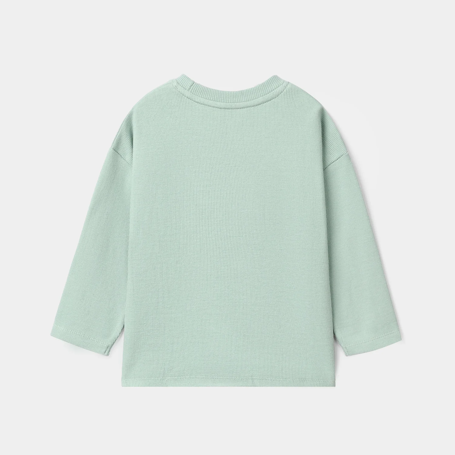 Girls Cotton Rib T-Shirt Floral Bloom - Blue - Image 4