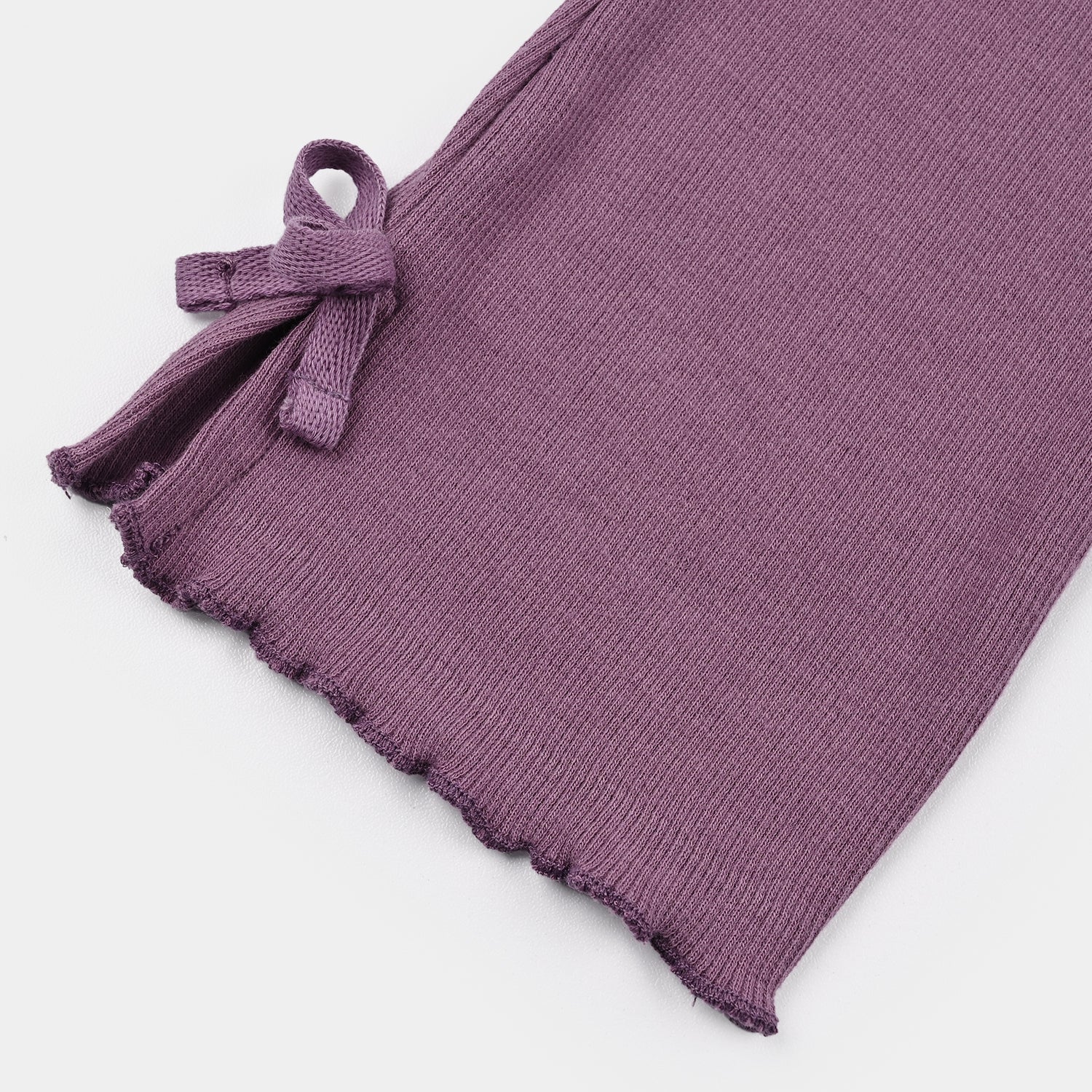 Girls Cotton Baby Rib Tight Bow - Image 3