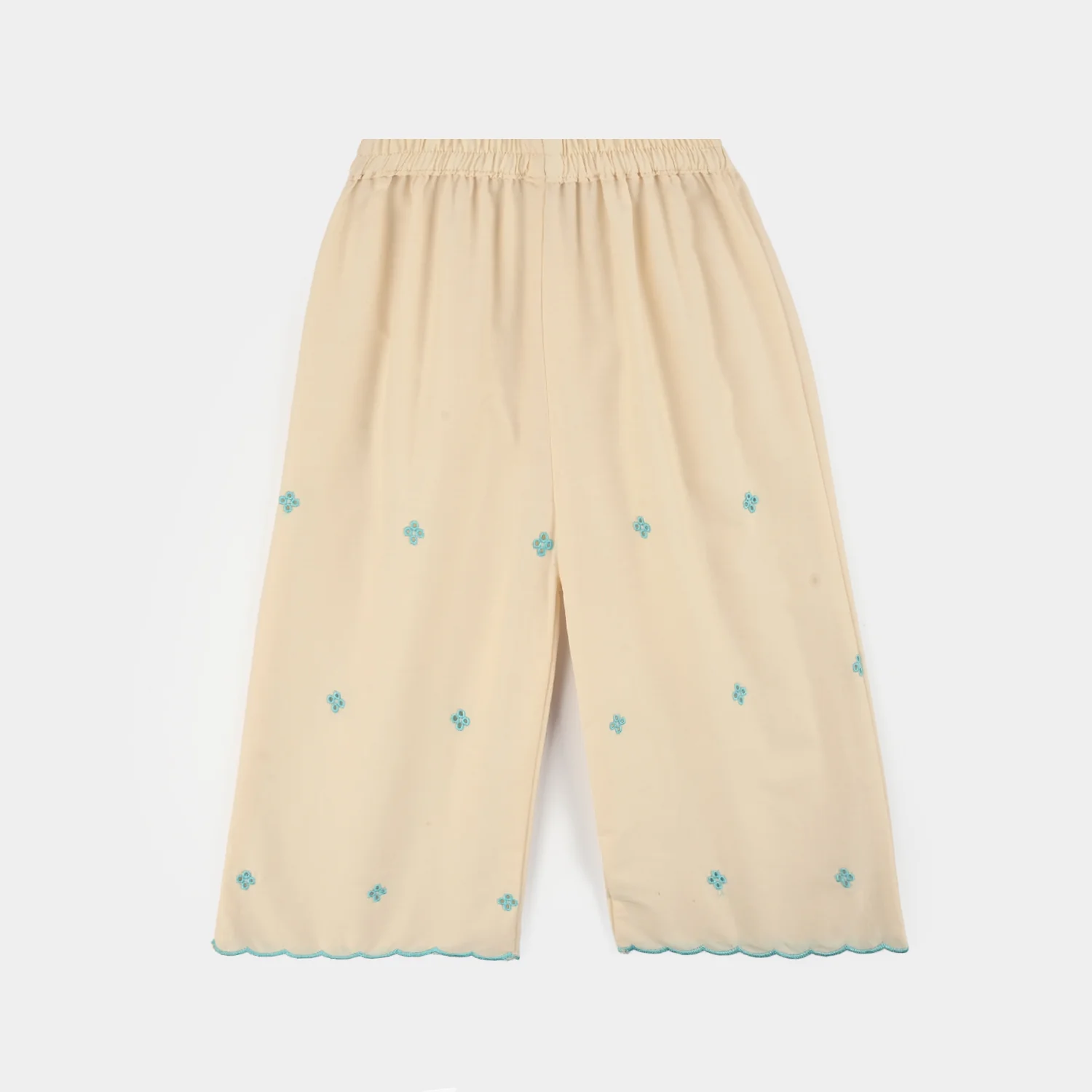 Girls Cotton Emb 2Pcs Mini Diva-Off.White - Image 7