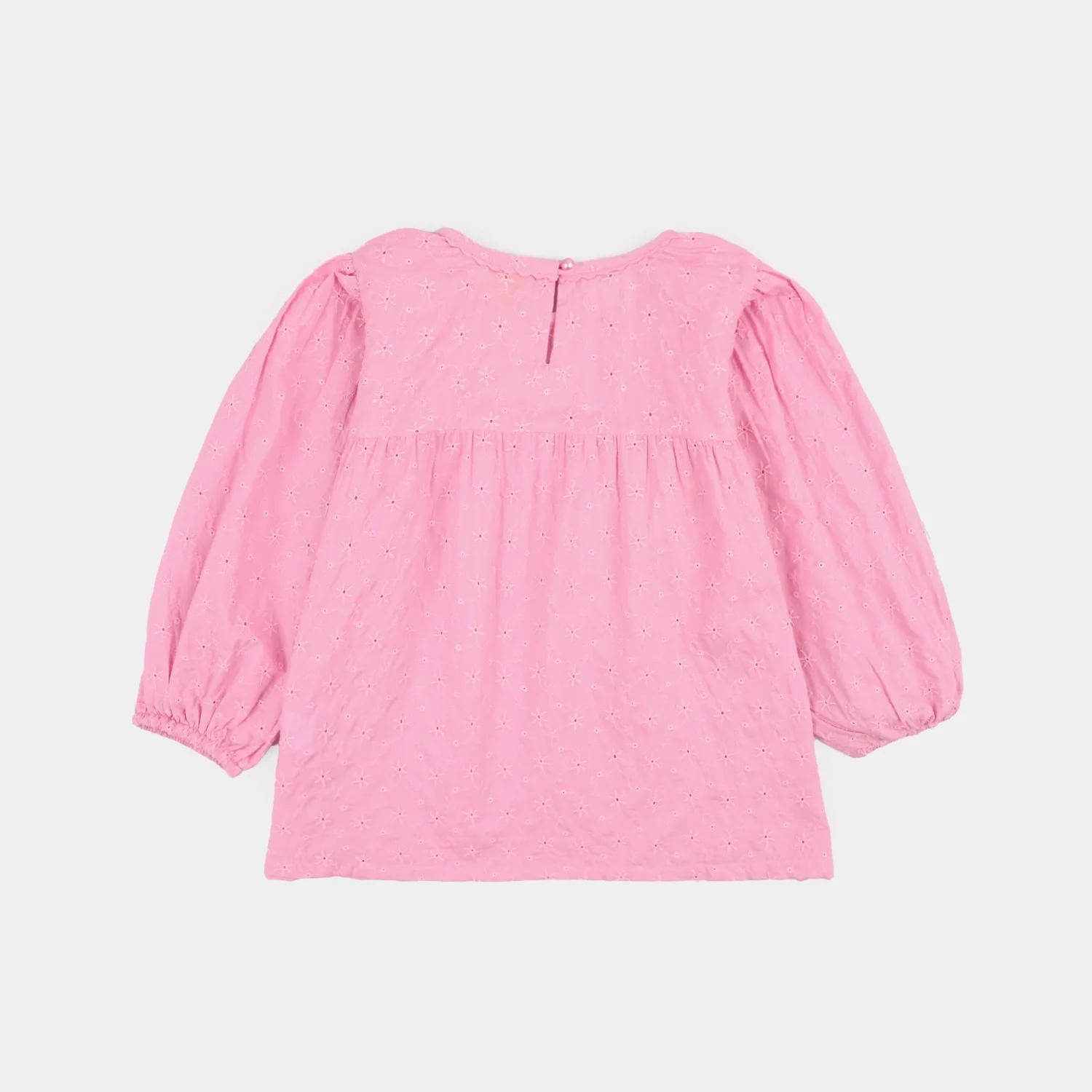 Girls Cotton Emb Top Daffodils-Lilac - Image 10