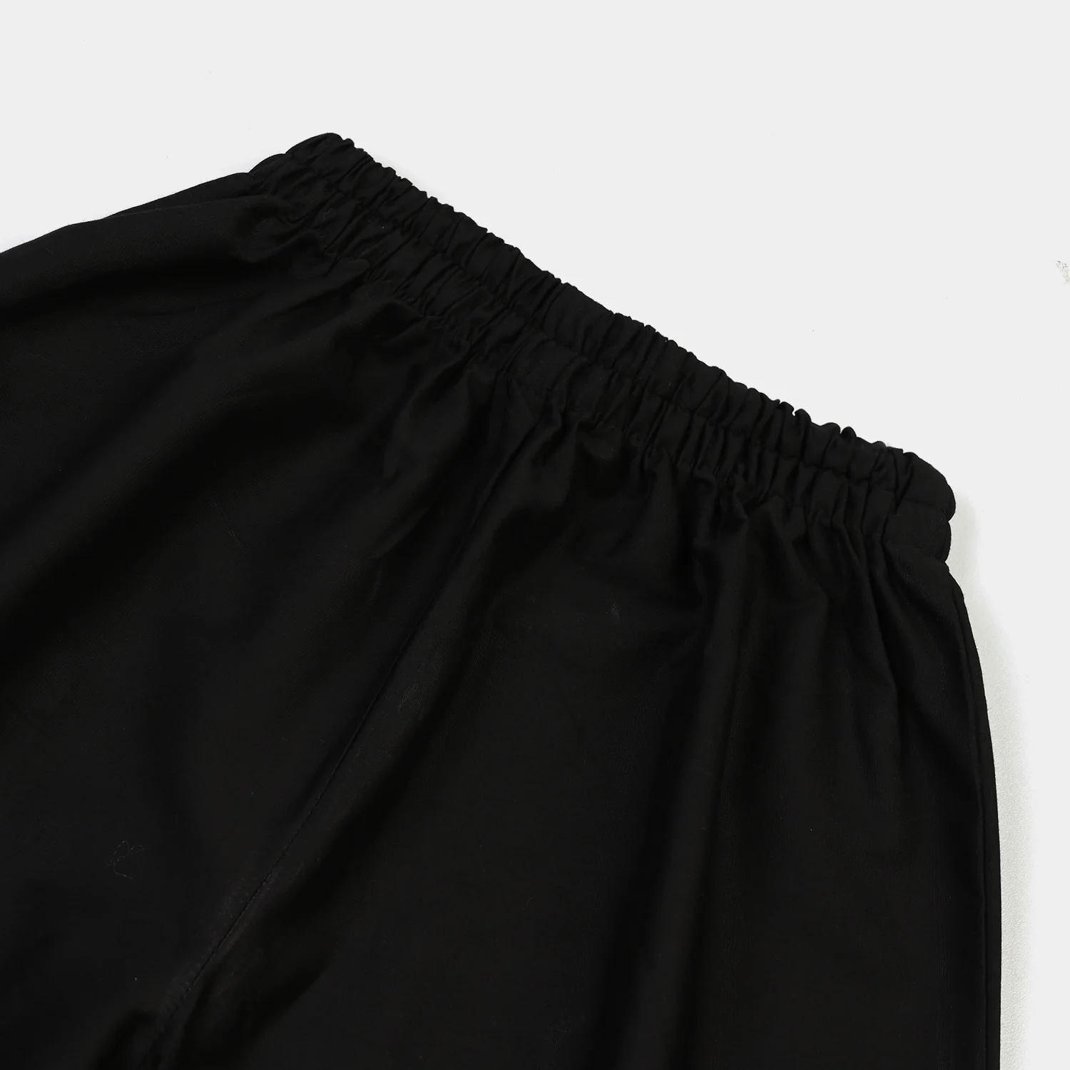 Girls Cotton Flared Dhaka Pant-Black - Image 2