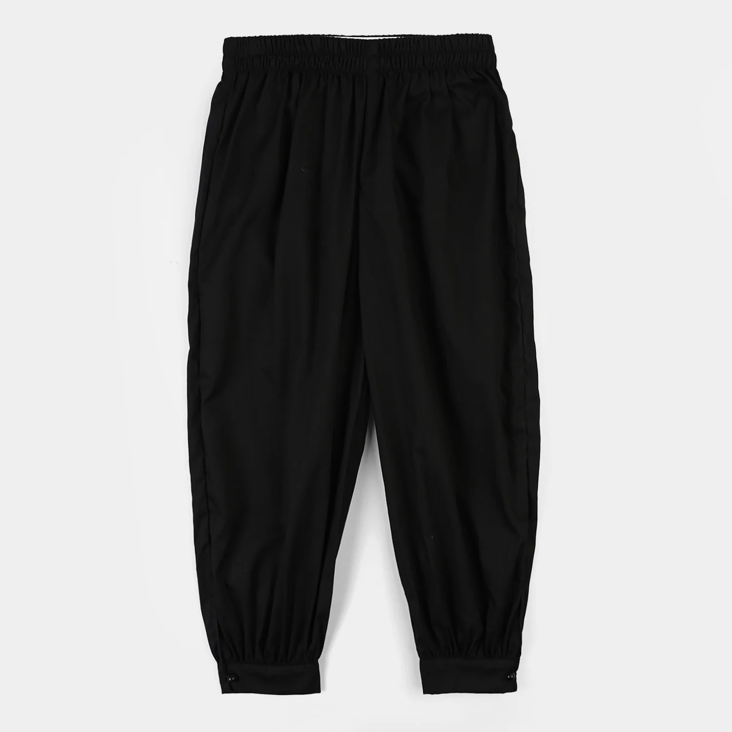 Girls Cotton Harem Pant -BLACK