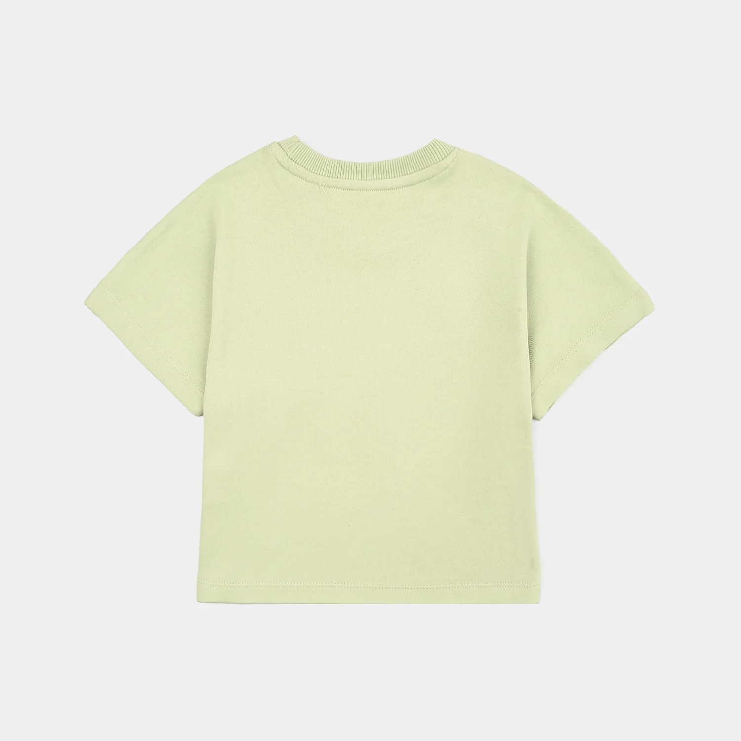 Girls Cotton Interlock 2 Piece Suit Love- Green - Image 5