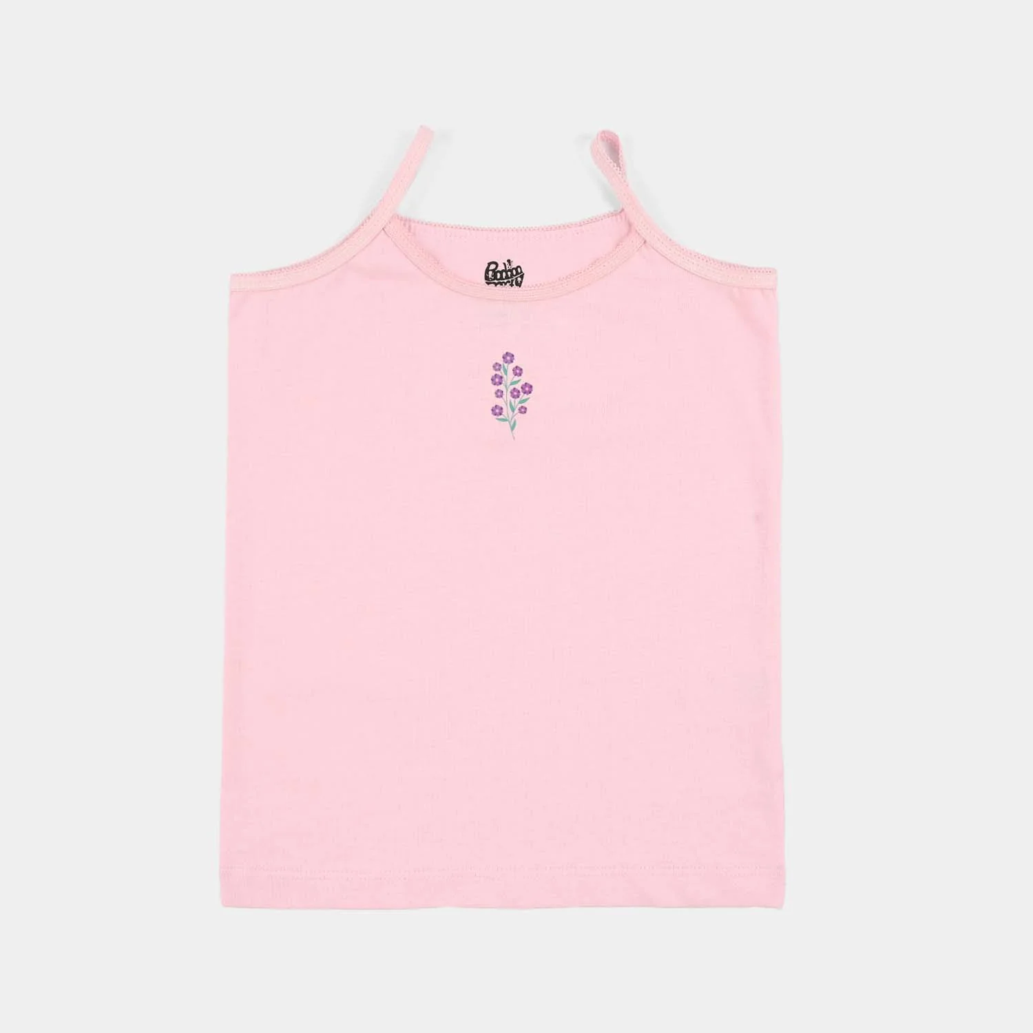 Girls Cotton Jersey Cami Pack of 2 (Garden) - Pink/Yellow - Image 4