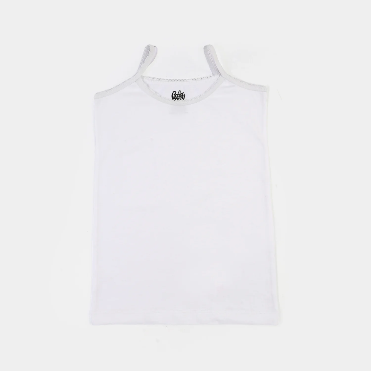 Girls Cotton Jersey Cami Pack of 2 (Basic) - White - Image 2